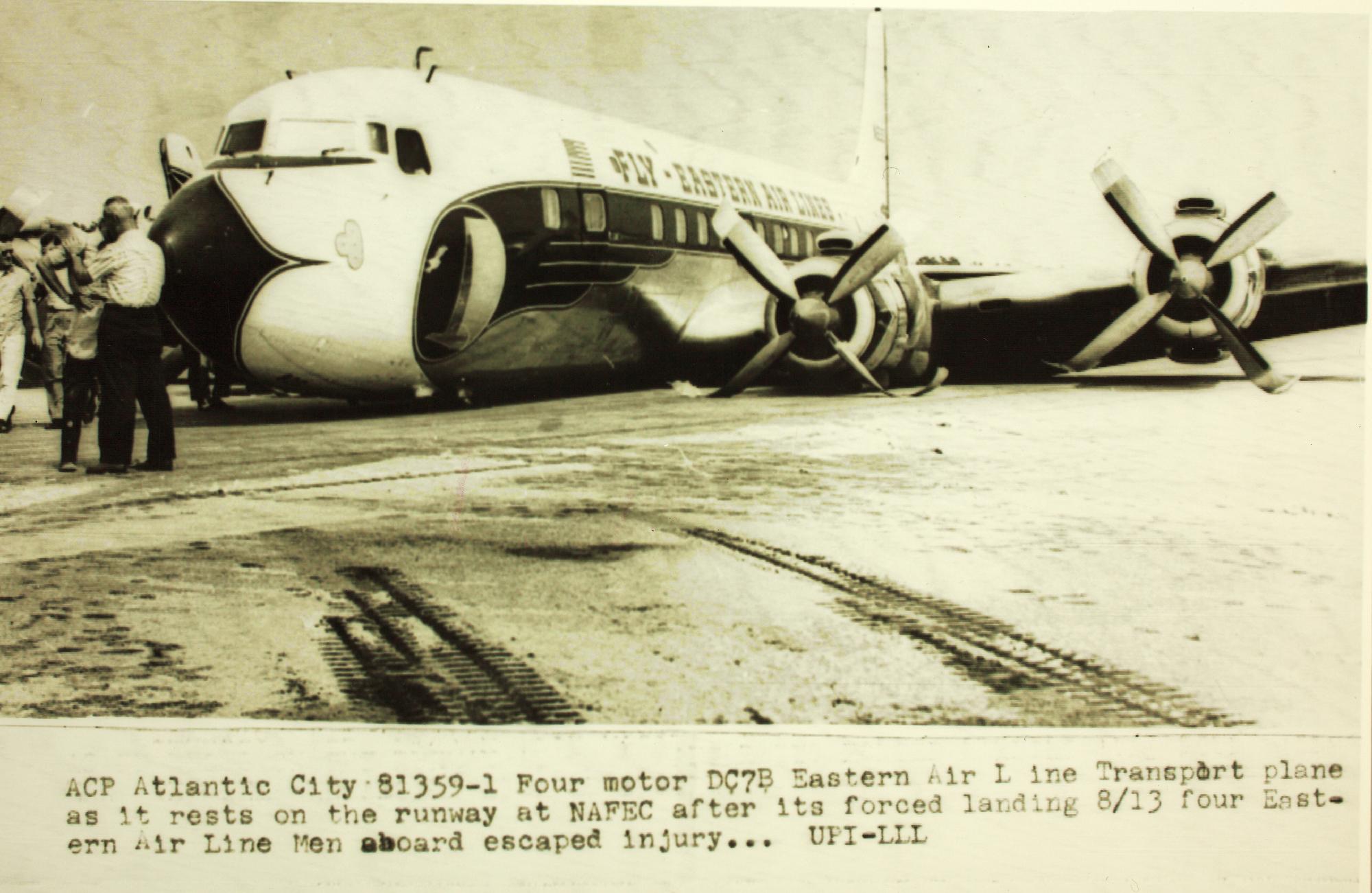 Eastern Airlines DC-7B, atterraggio di pancia 2