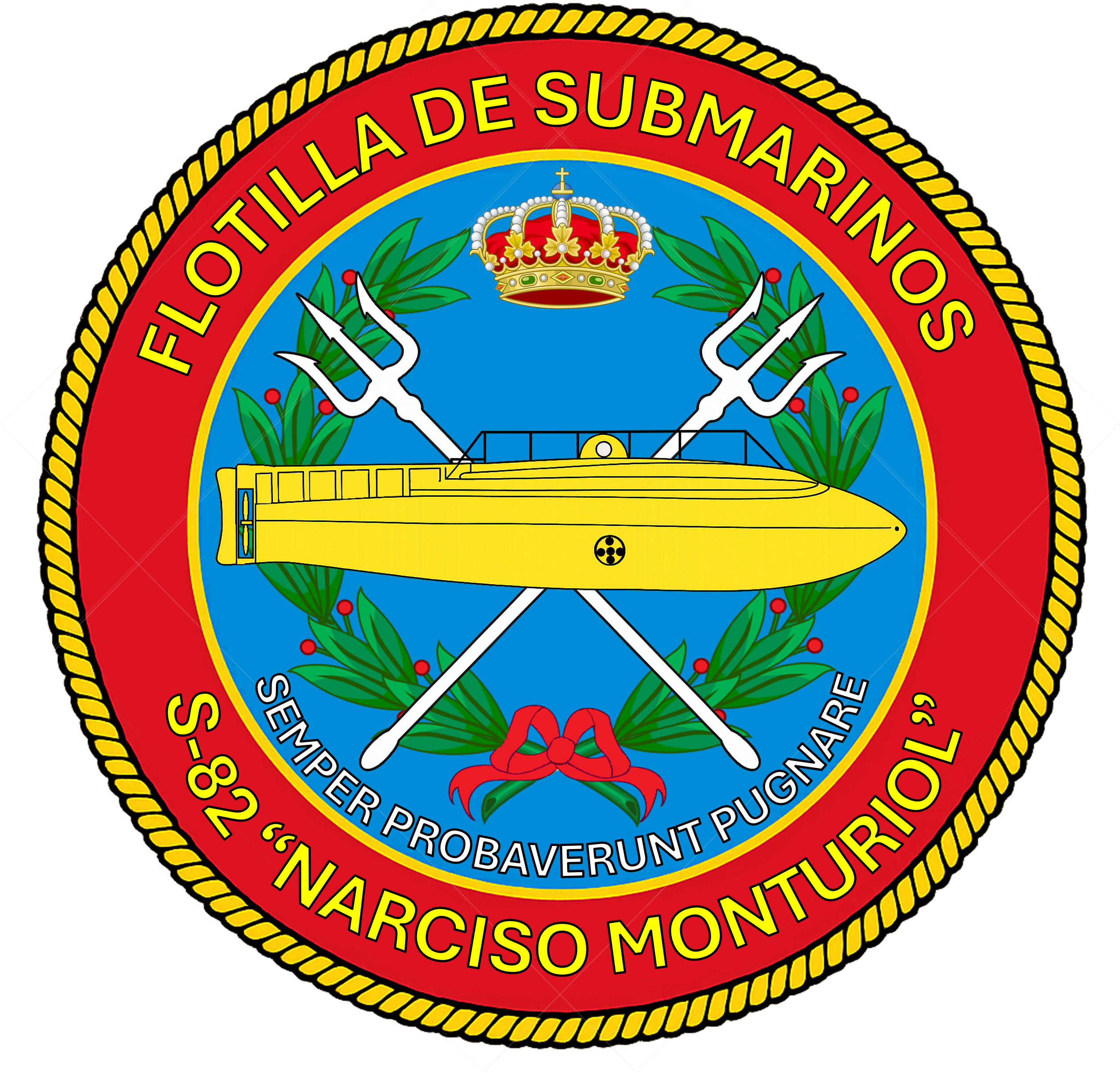 Emblema submarino Narciso Monturiol (S-82)
