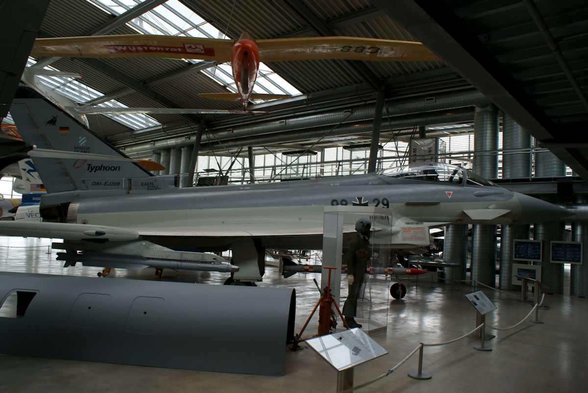 Eurofighter Typhoon DA1 98 29, right side, Deutsches Museum Flugwerft Oberschleißheim