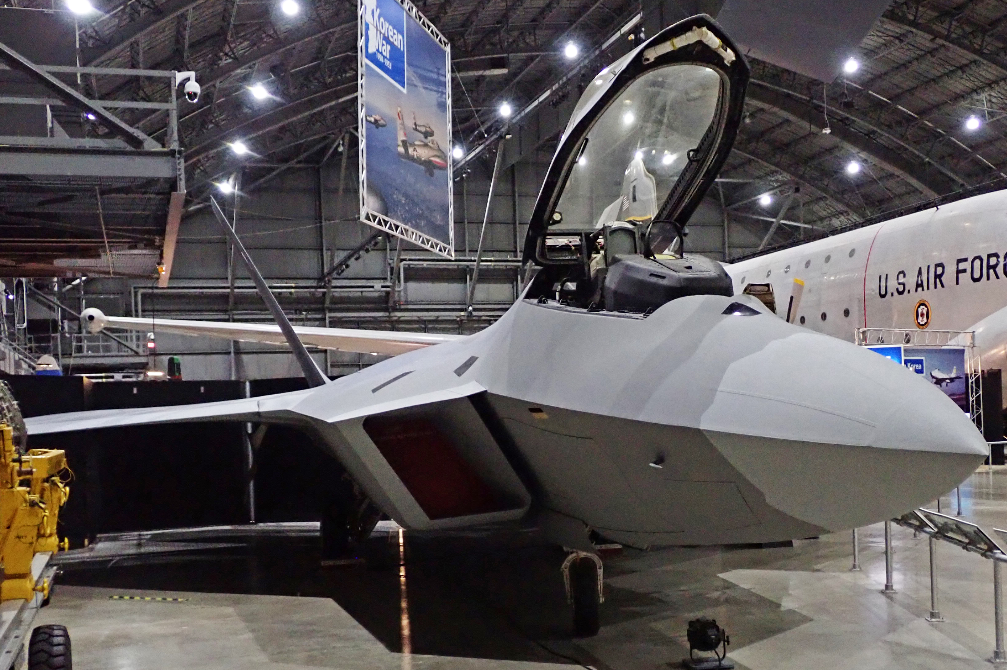 F-22A Raptor expuesto en el National Museum of the United States Air Force, detalle