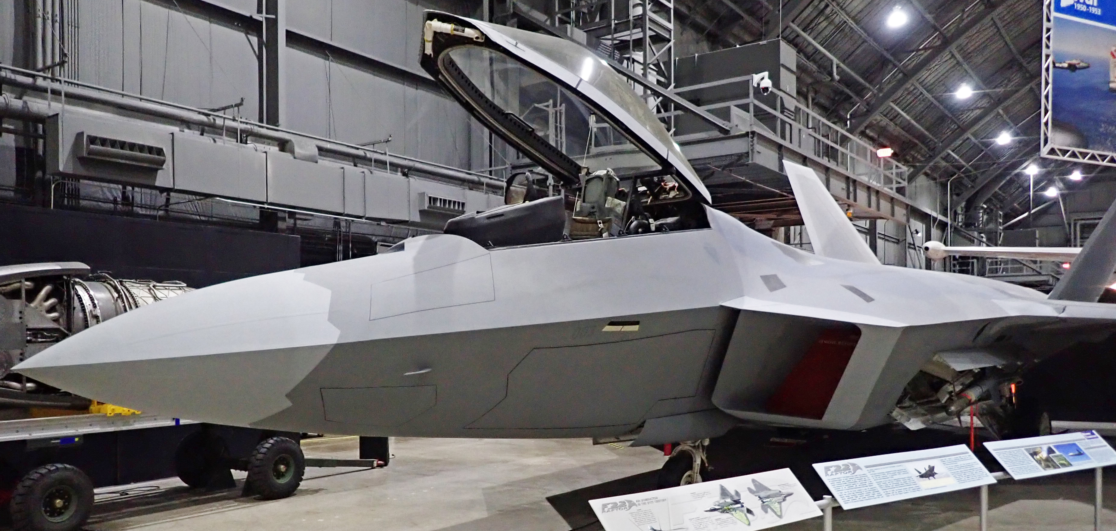 F-22A Raptor on display at the National Museum of the United States Air Force