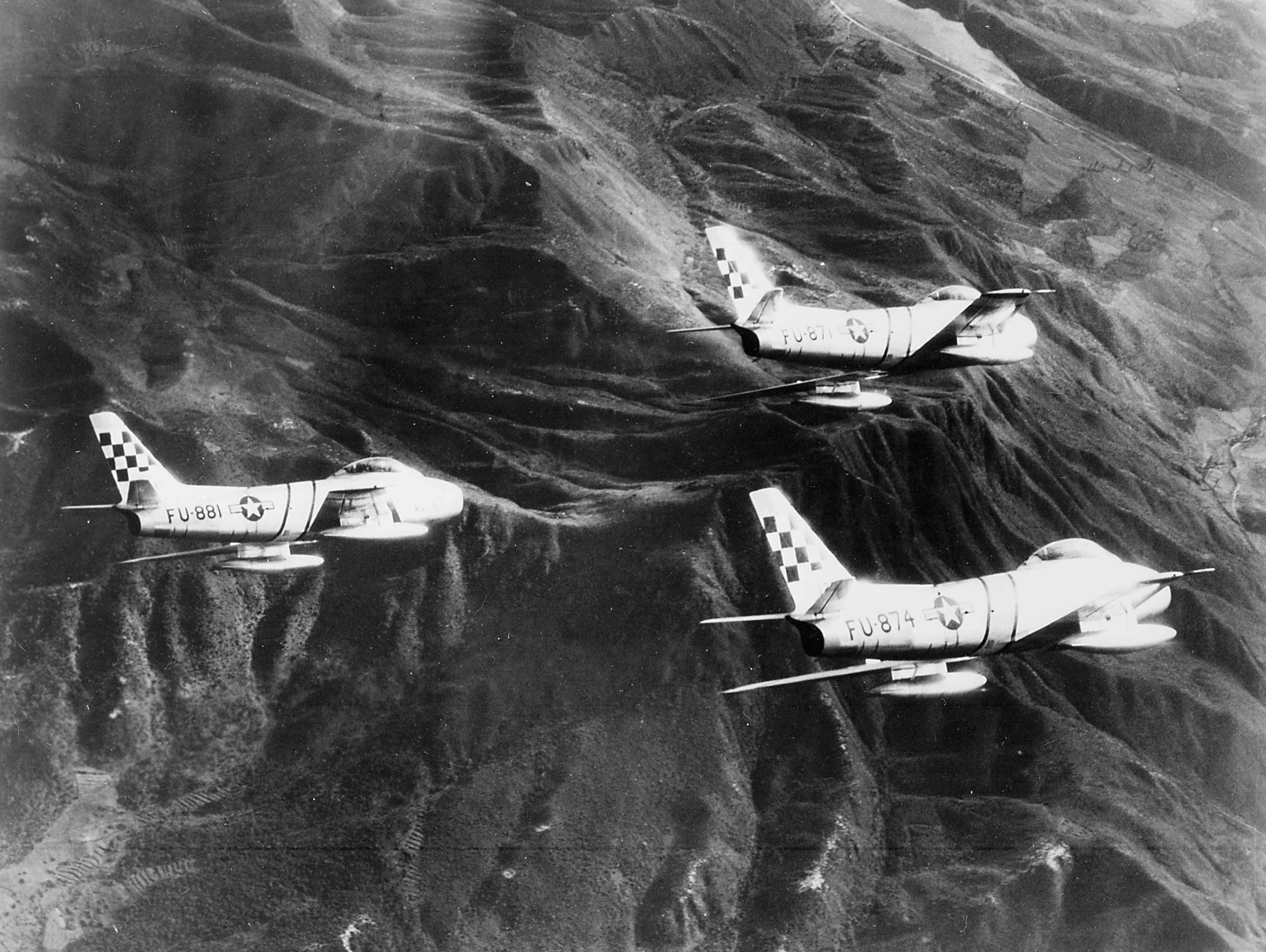 F-86Fs 51FIW over Korea 1953