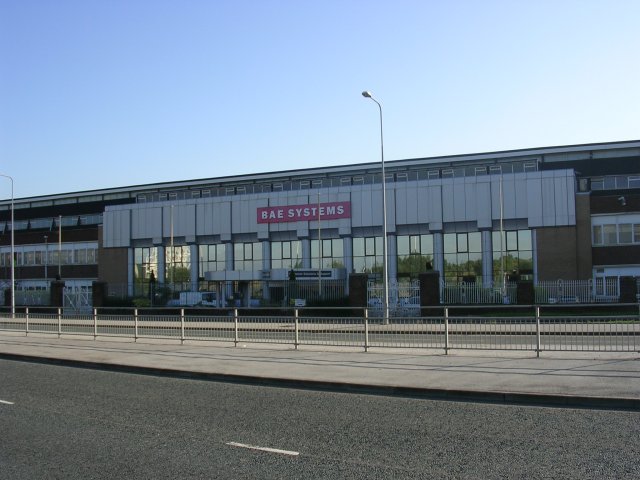Werk Chadderton (Oldham), ein früheres Avro-Werk, heute im Besitz von BAE Systems