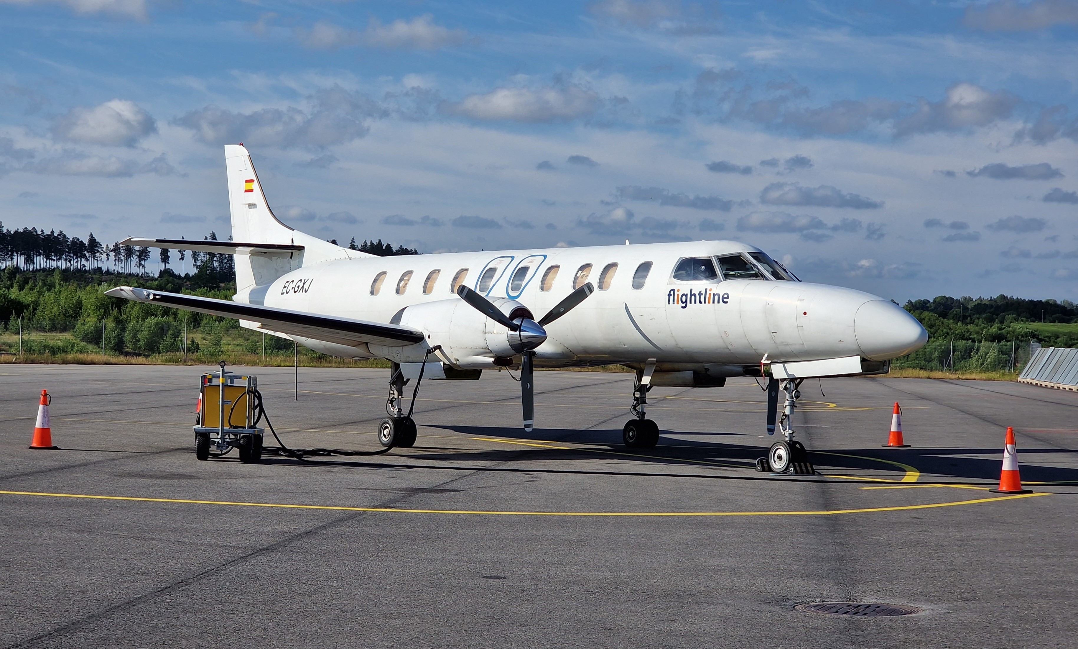 Fairchild Swearingen SA-226TC Metro II (c/n TC-374, EC GXJ) de Flightline en Estocolmo-Arlanda, 2023