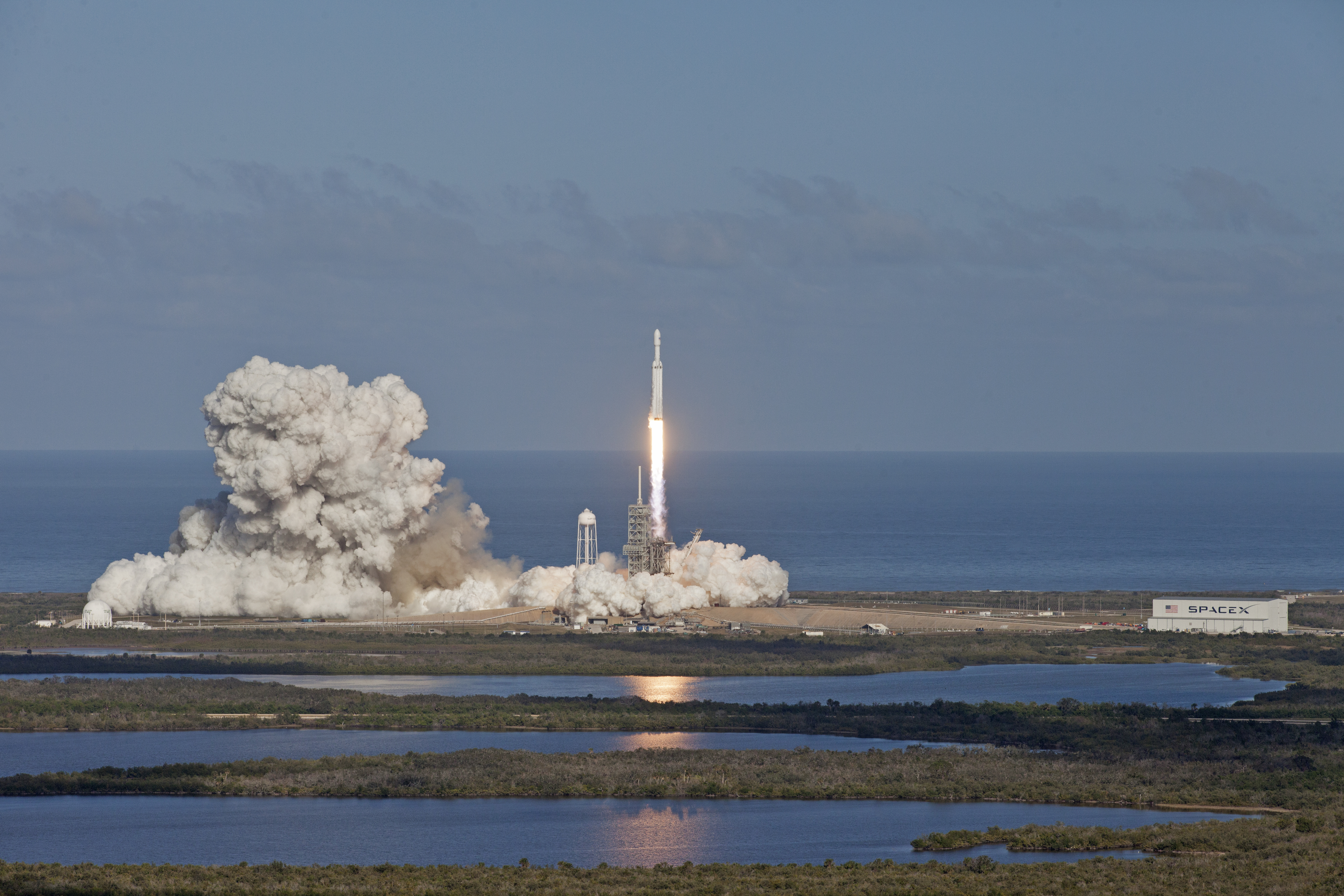 Falcon Heavy au décollage 07
