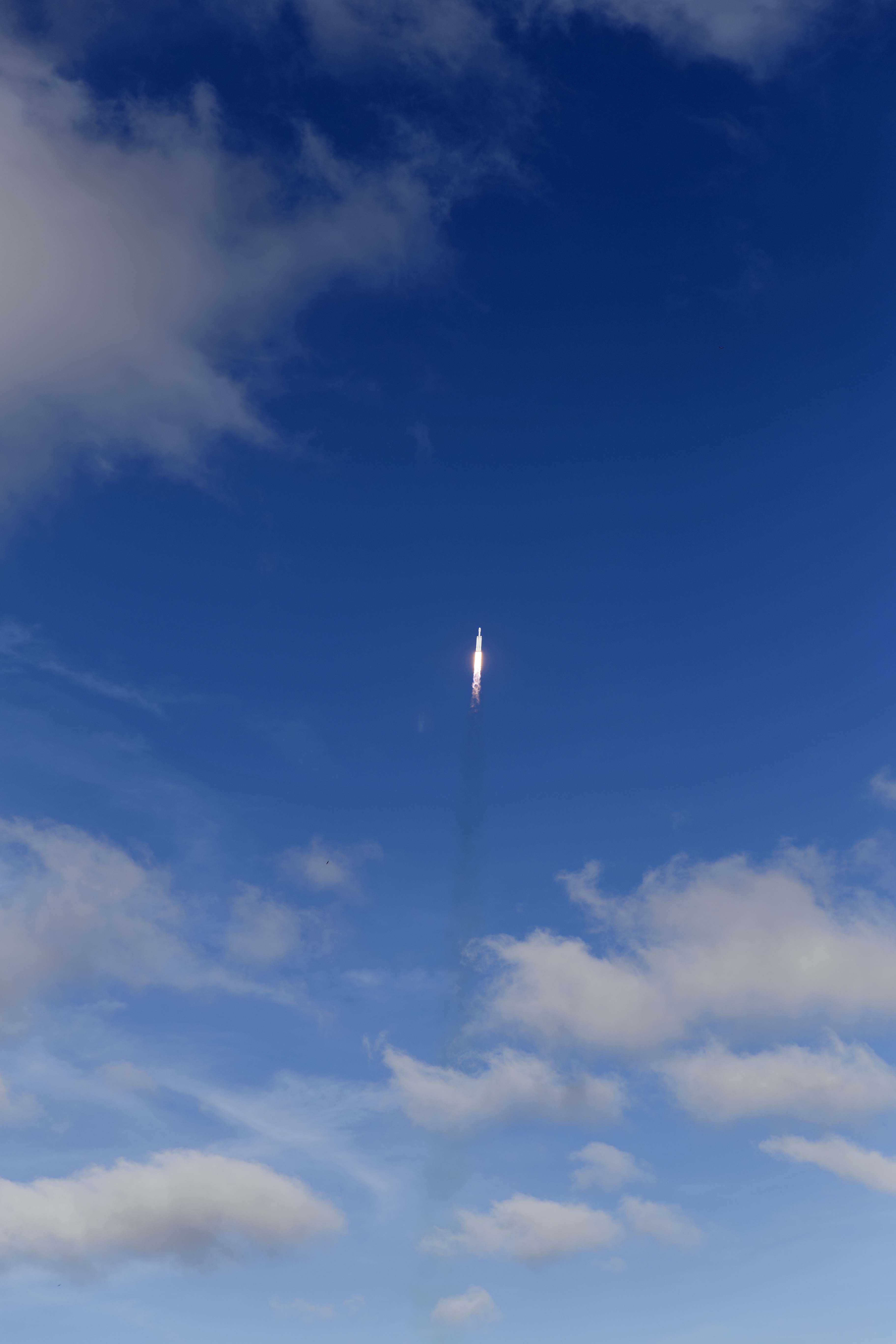 Décollage du Falcon Heavy au KSC