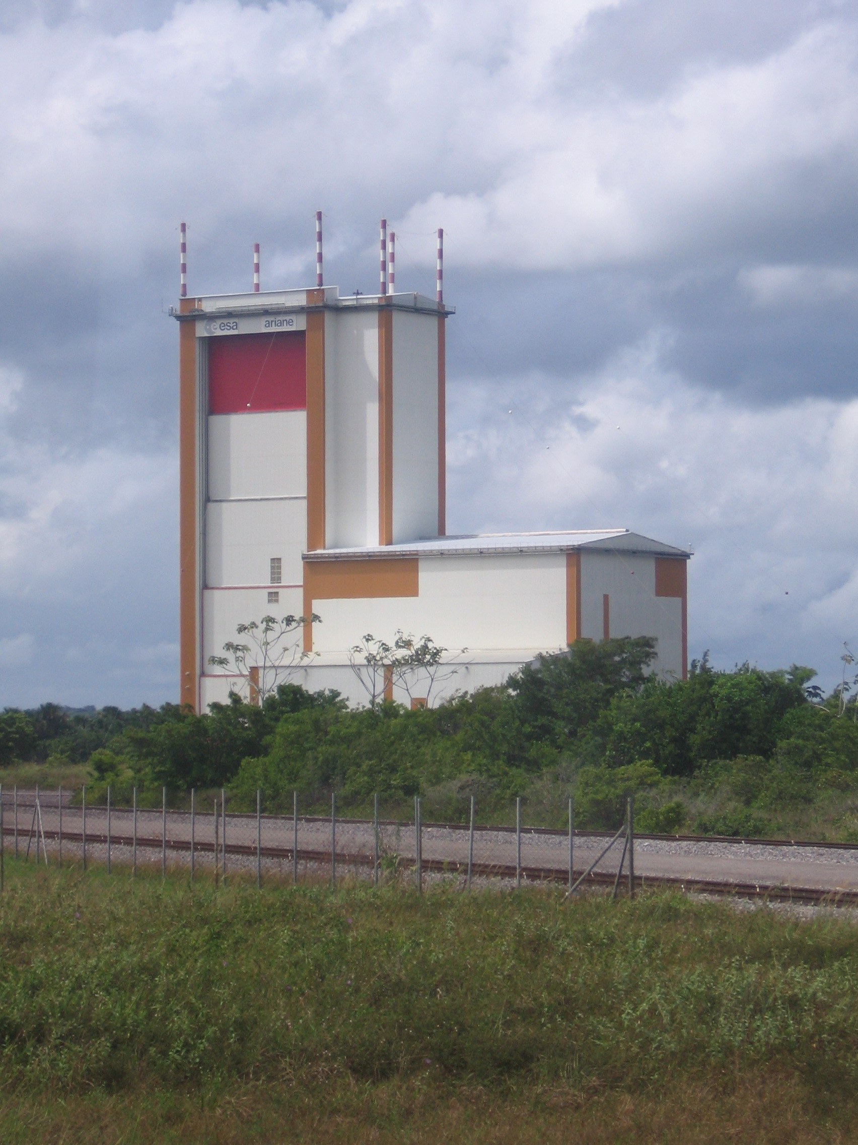 Final assembly building for Ariane 5 at Kourou, French Guiana