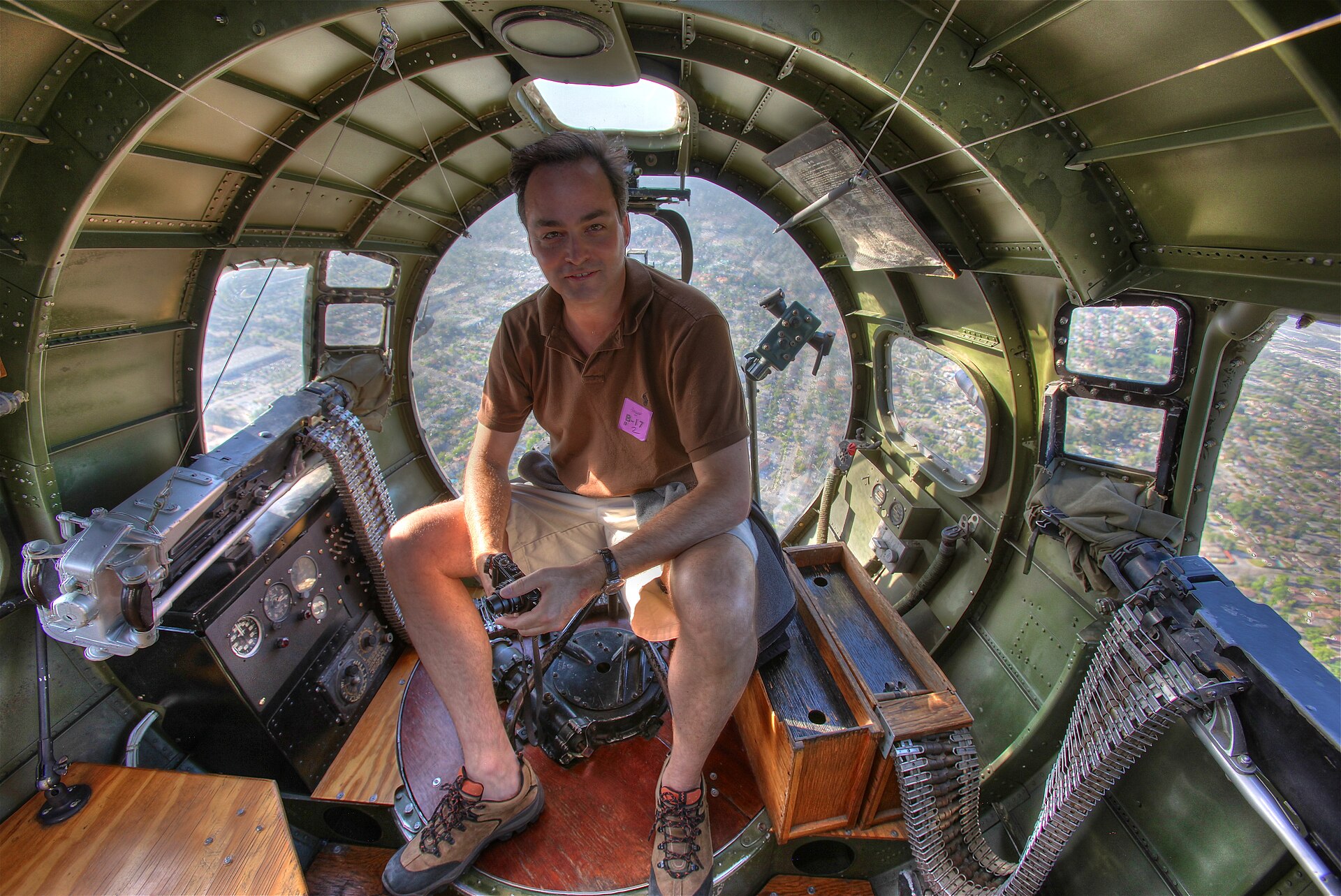 Volando en un bombardero B-17