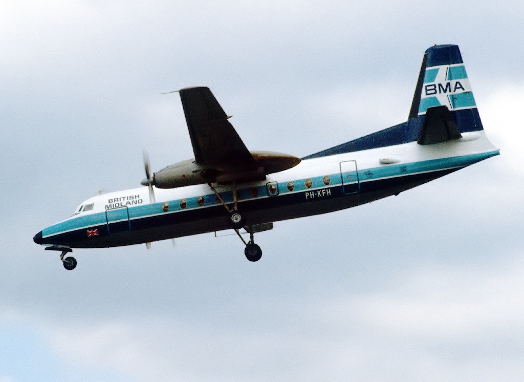 Fokker F-27-200 Friendship, British Midland Airways - BMA AN