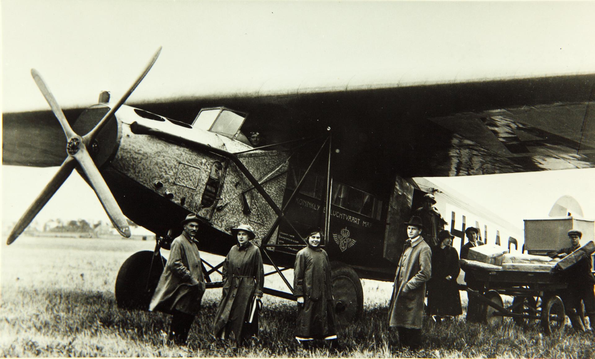 Fokker F VII H NACC con KLM, motor original Rolls Royce Eagle V-12 refrigerado por agua (c. 1924)