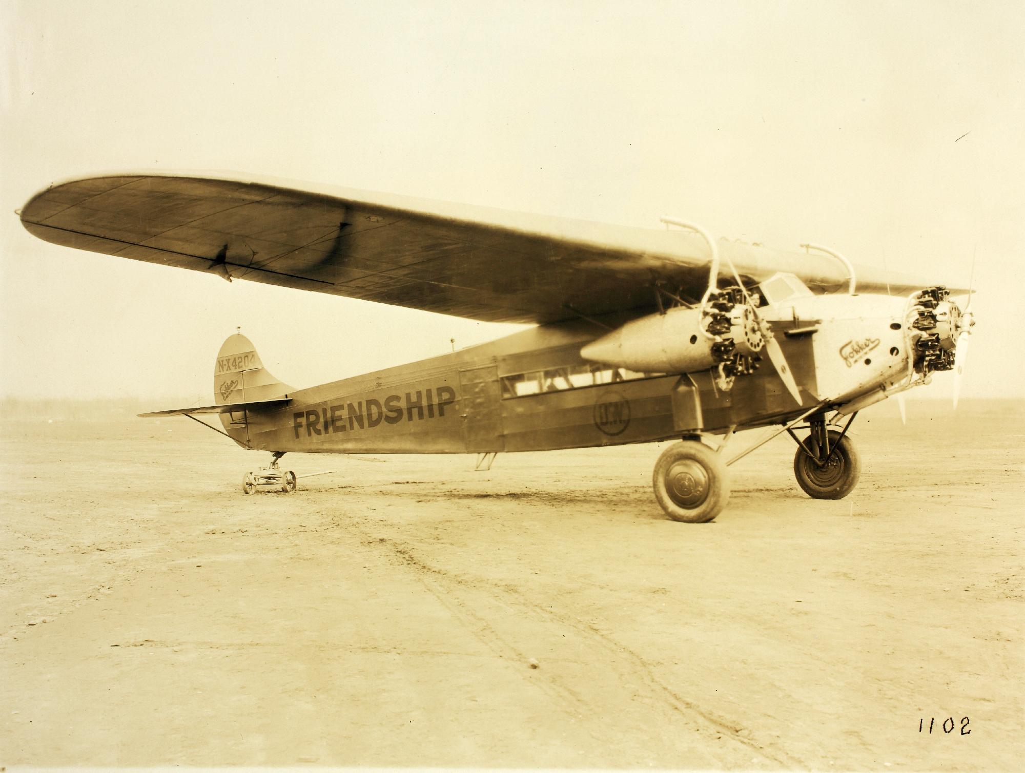 Fokker F VI Ib/3m «Friendship» (NX-4204, c/n 5028), 1928
