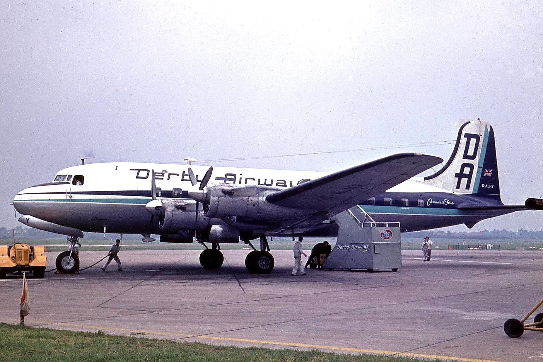 G ALHY Canadair C-4 Argonaut, Derby Airways, Birmingham, 5 Aug 1963