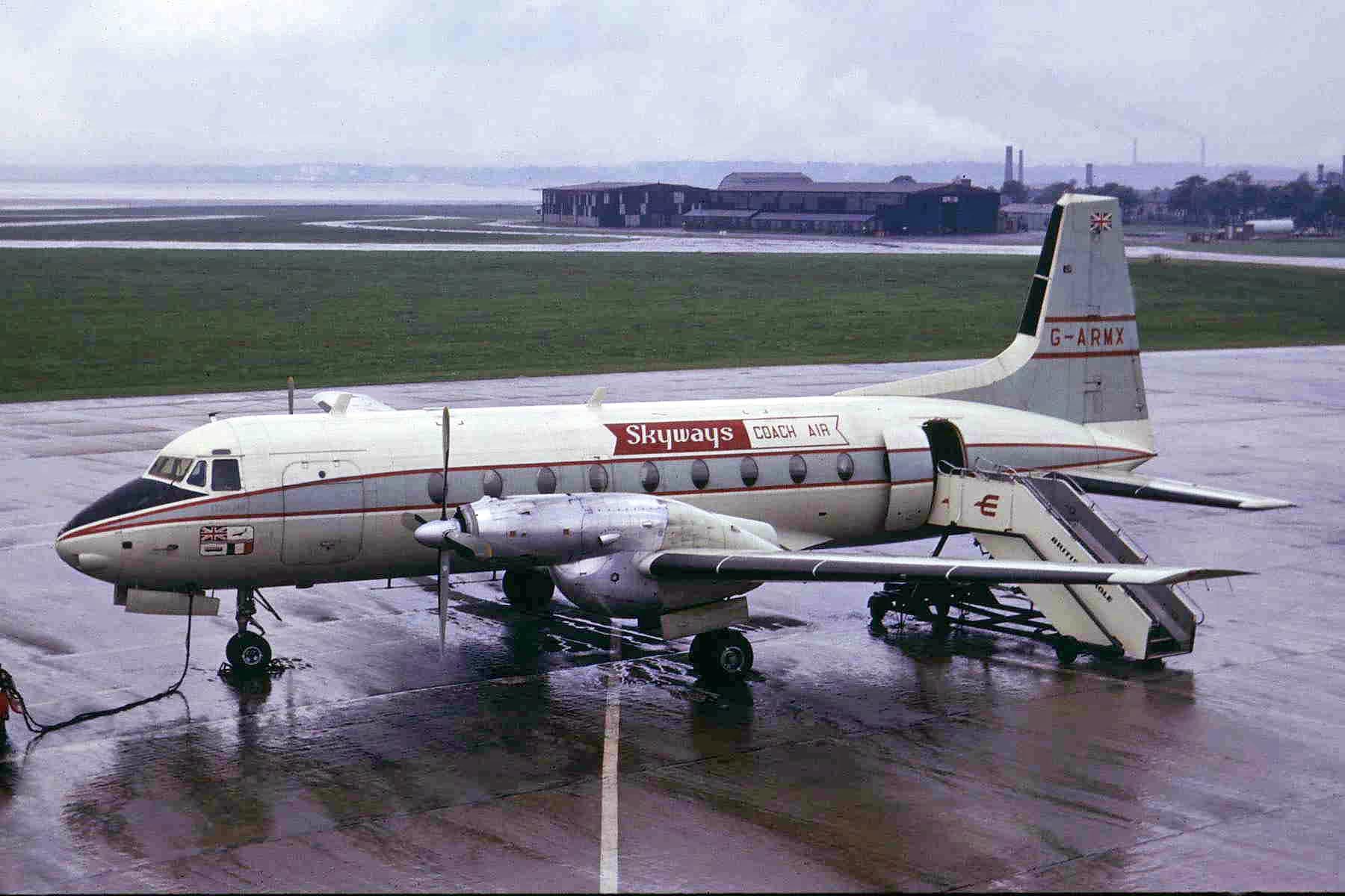 G ARMX, Avro 748 Srs 1, Skyways Coach Air, Liverpool 1965