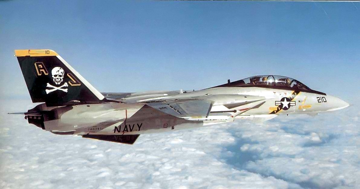Grumman F-14A Tomcat of VF-84 in flight, circa in 1978