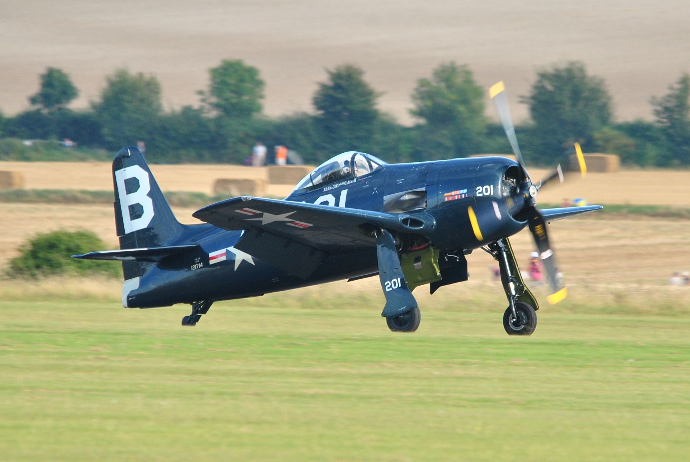 Grumman F8F Bearcat, imagen de archivo (Duxford, septiembre de 2012)