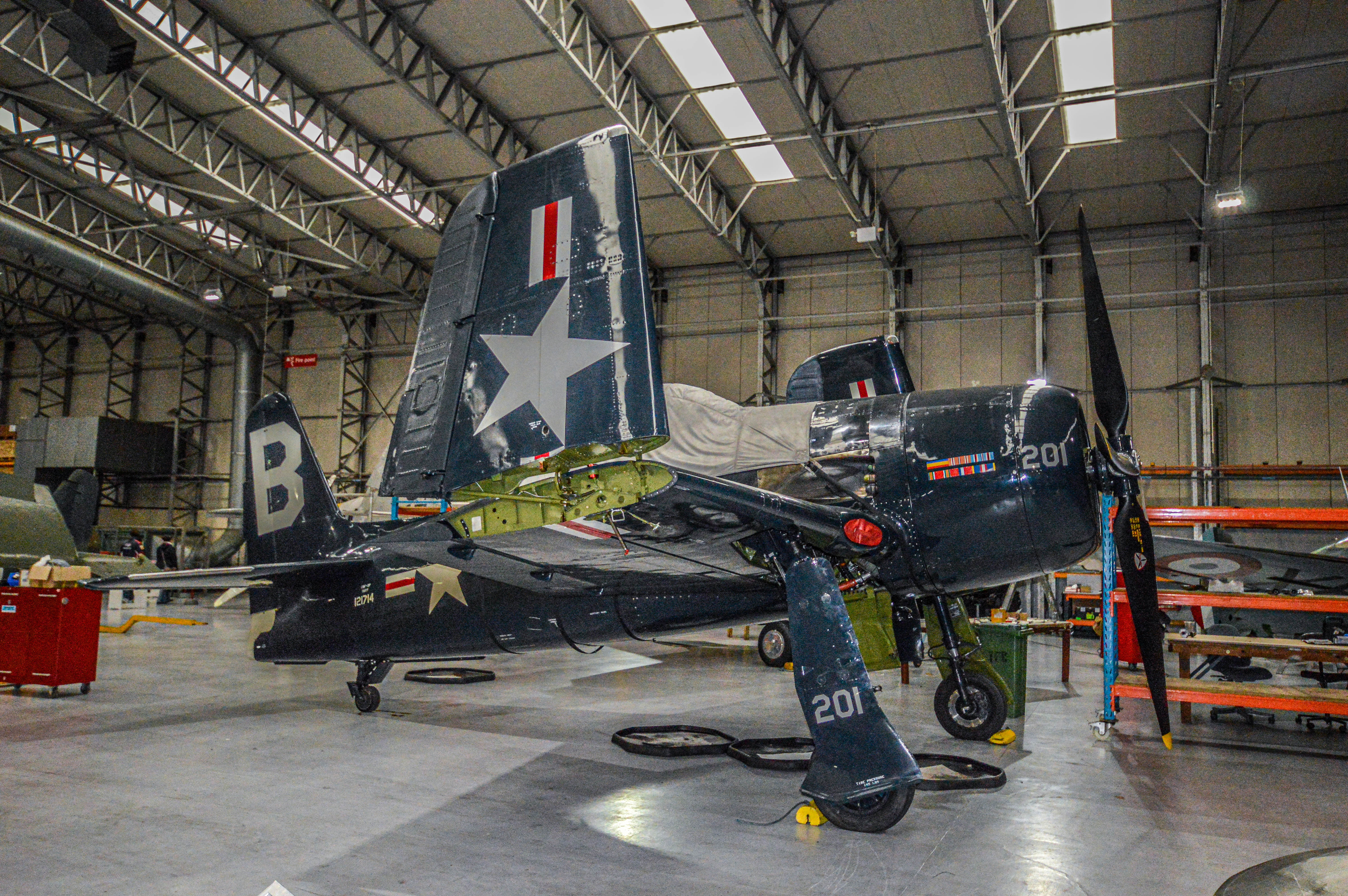Grumman F8F Bearcat, imagen de archivo (IWM Duxford, 2016)