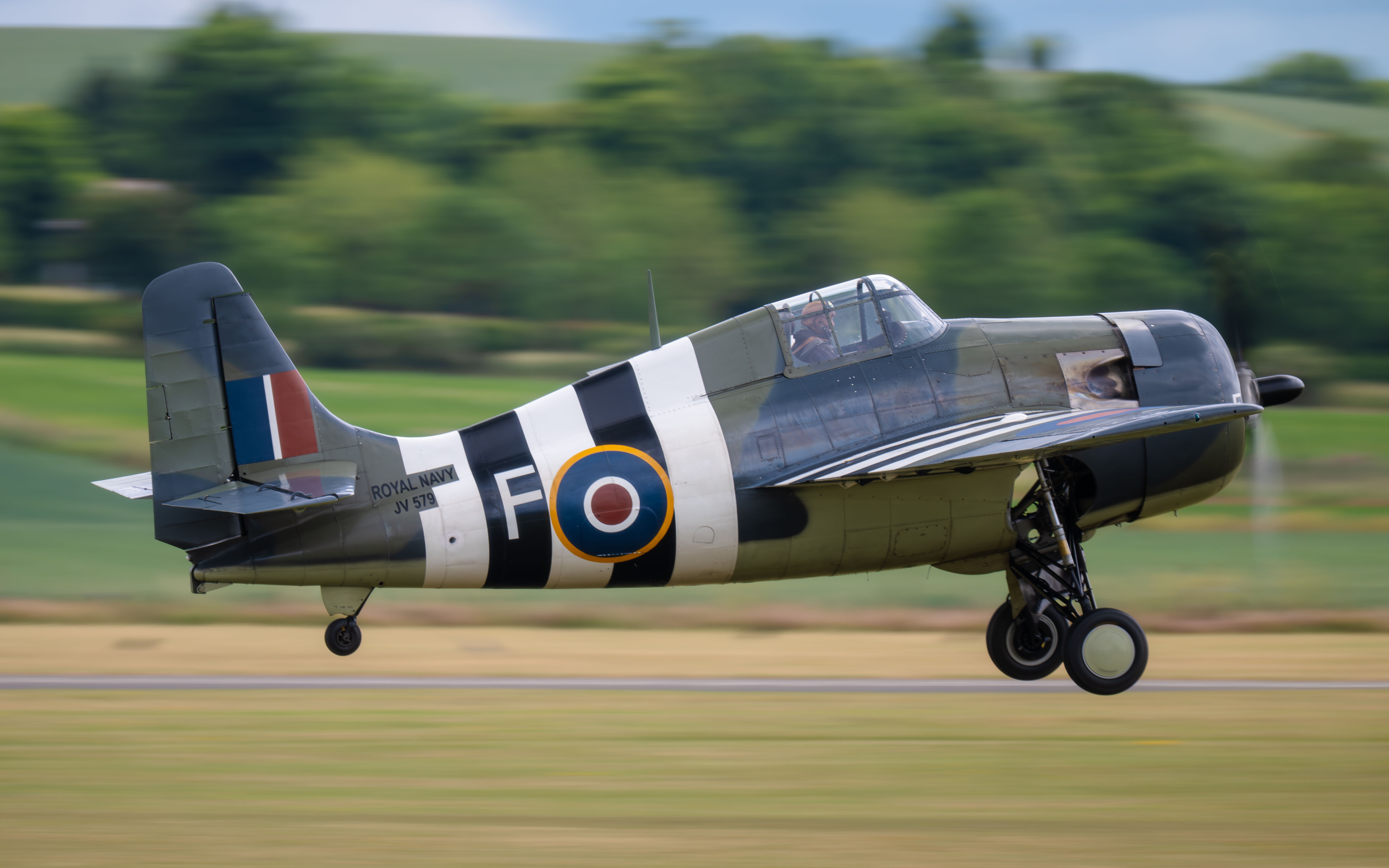 Grumman FM-2 Wildcat G RUMW JV579 Duxford 2025 01