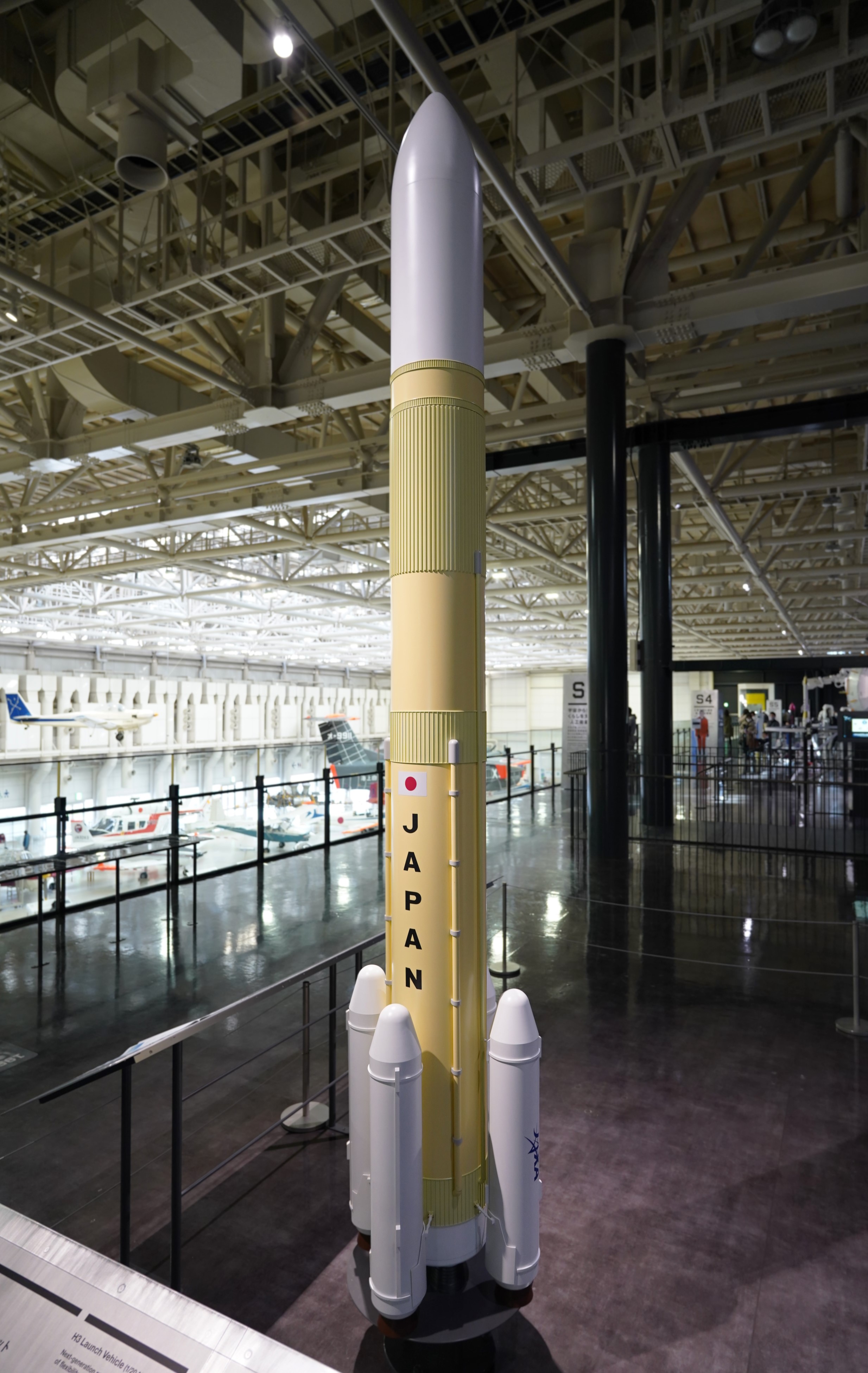 H3 rocket model at the Kakamigahara Air and Space Museum