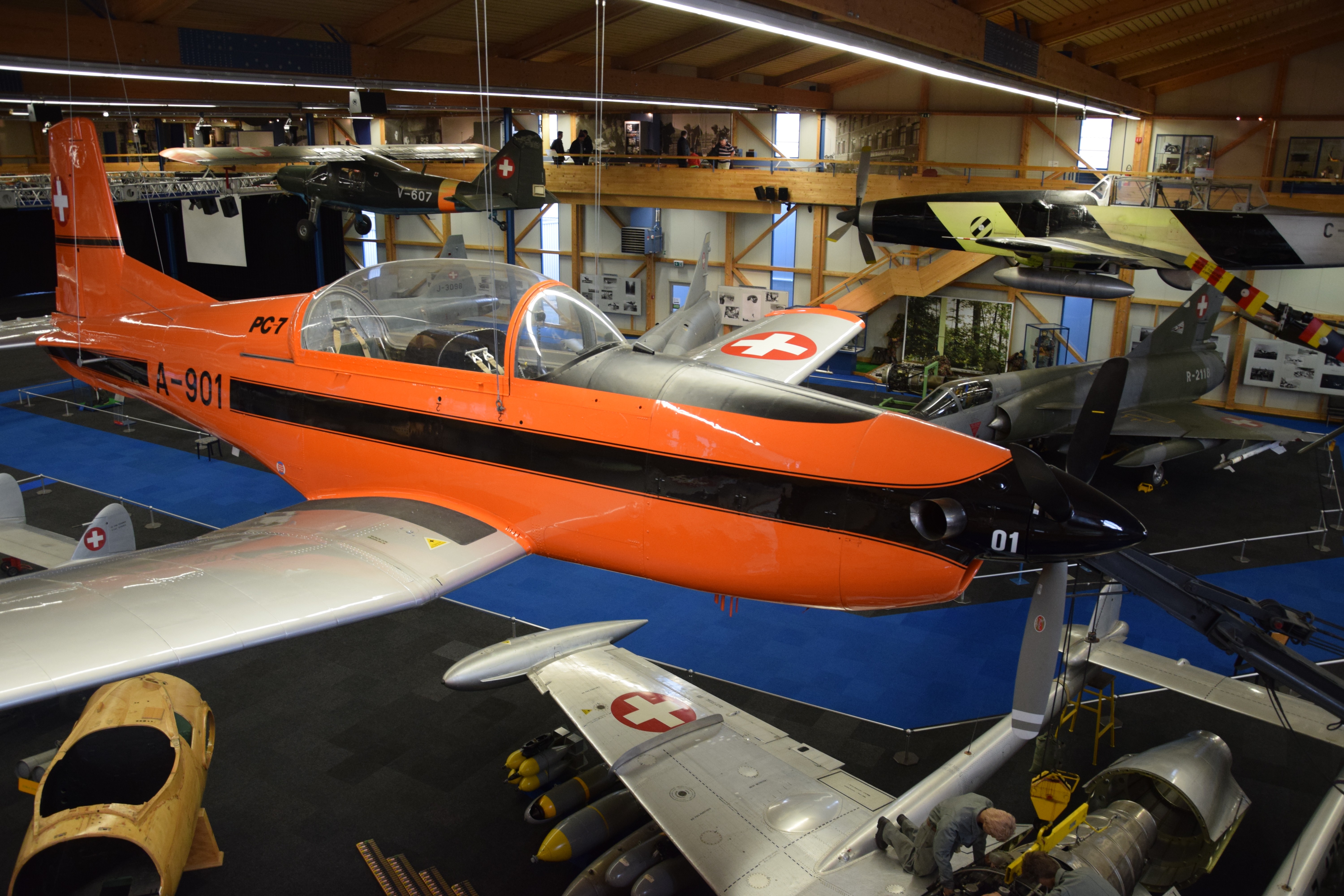 HB HOZ (A-901) Pilatus PC-7 at Swiss Air Force Museum Dübendorf