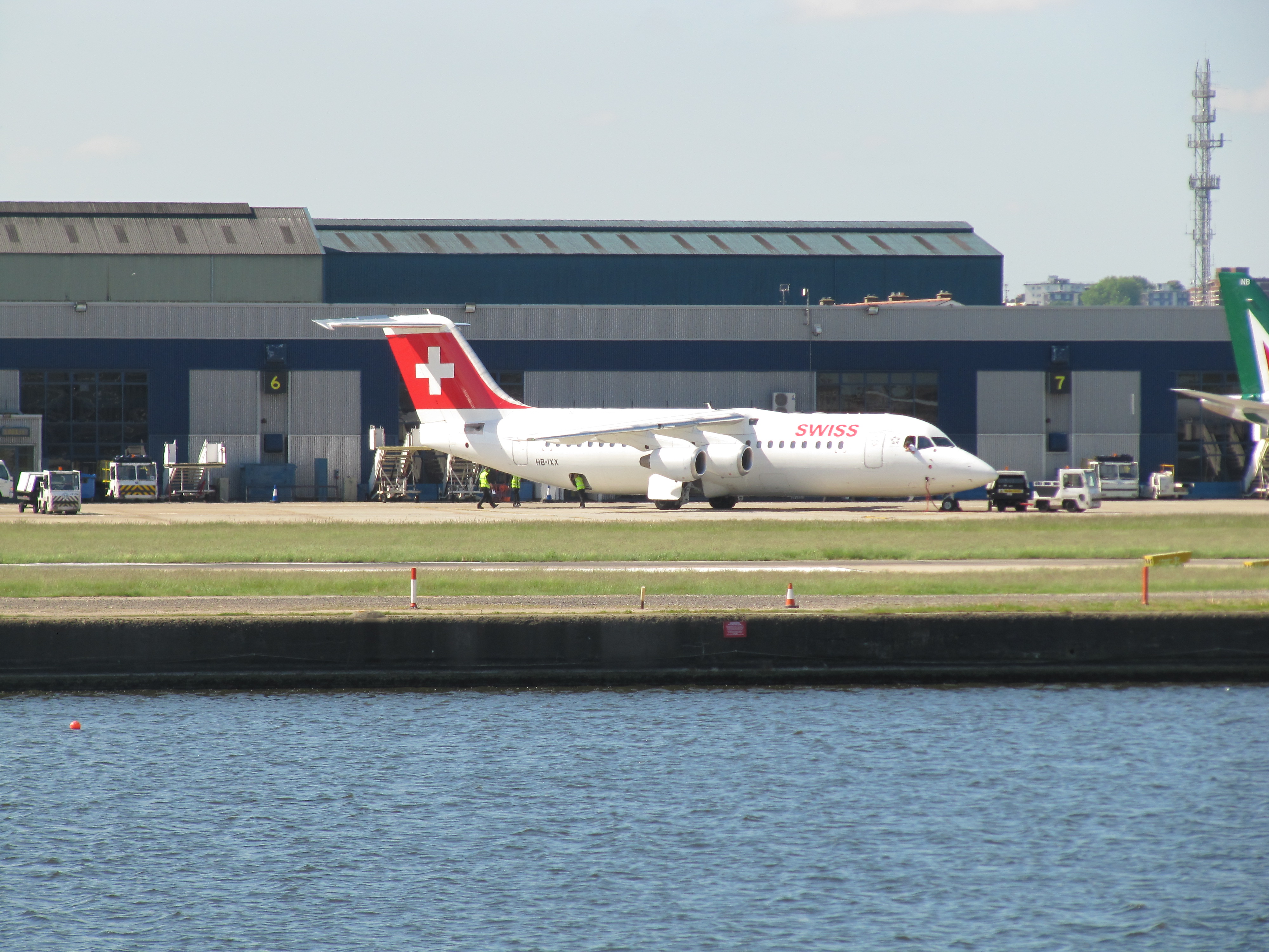 HB-IXX BAe 146 of Swiss International at London City
