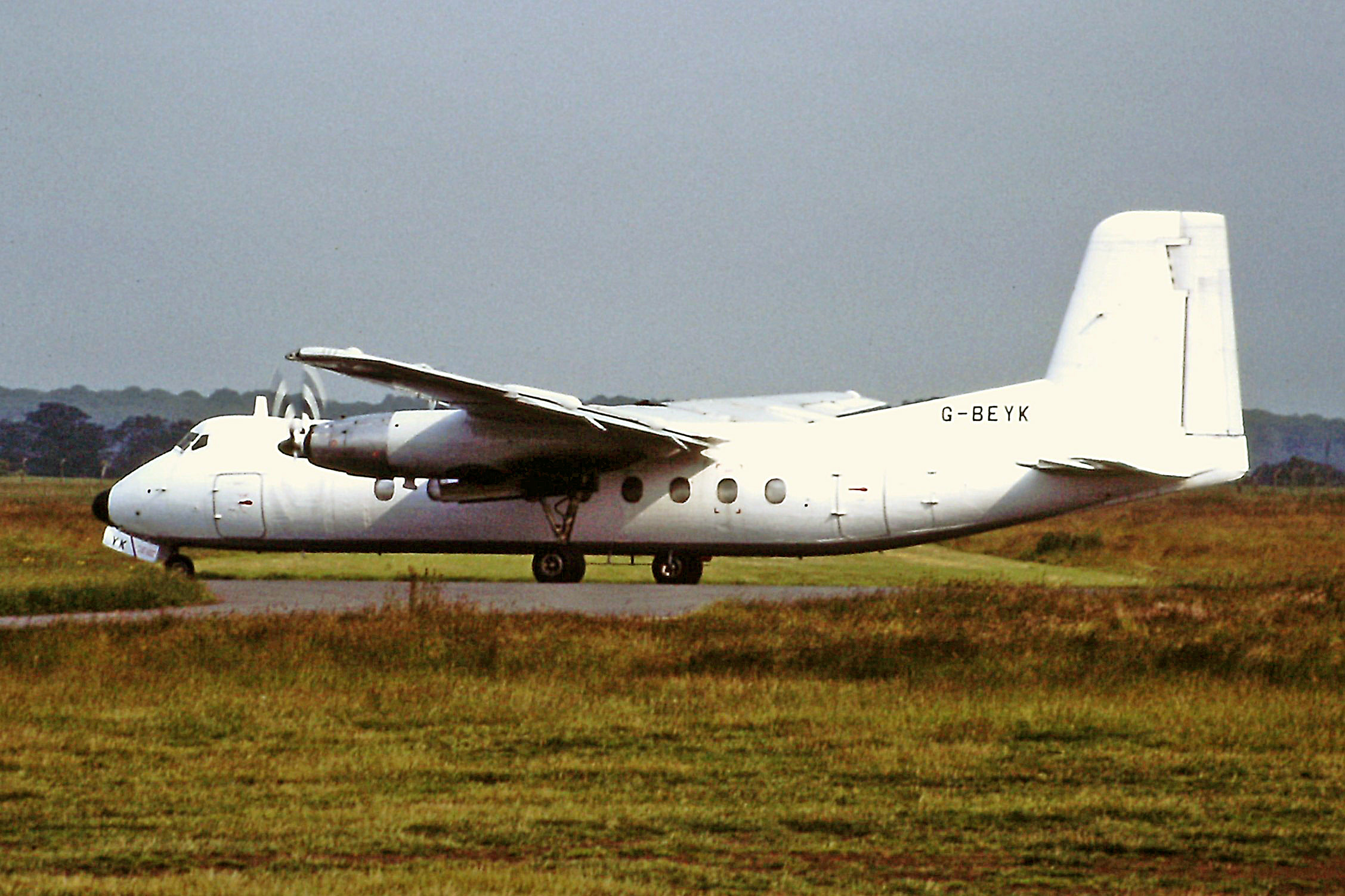Handley Page Herald G-BEYK (ex RMAF FM1027), Janes Aviation, Coventry, 1991