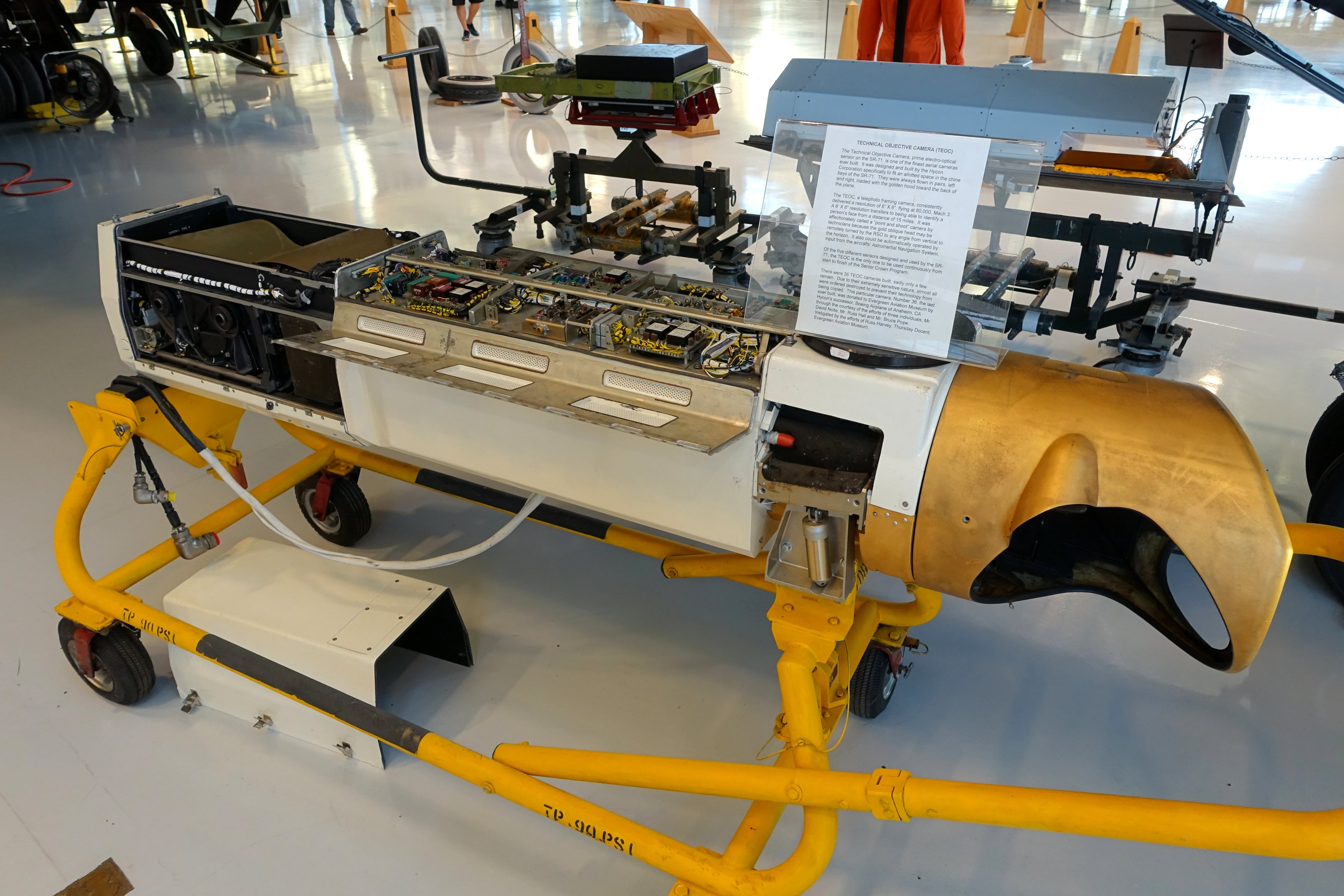 Fotocamera per obiettivi tecnici Hycon che l'SR-71A trasportava