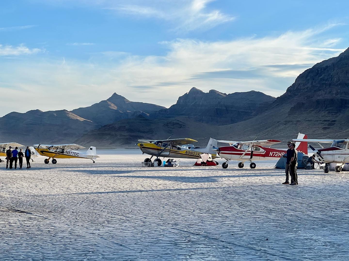 Ibex Dry Lake Bed Utah Backcountry Pilots Eclipse Fly In