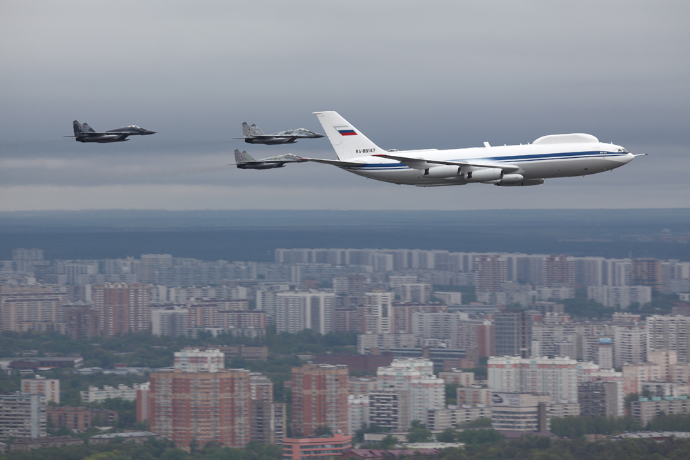 Ilyushin Il-80 sopra Mosca, 6 maggio 2010