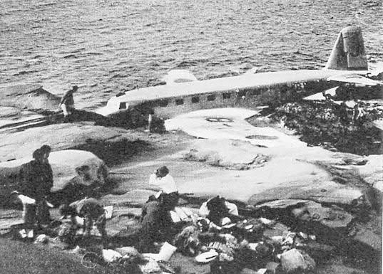 Imperial Japanese Airways J BBOT dopo l'incidente