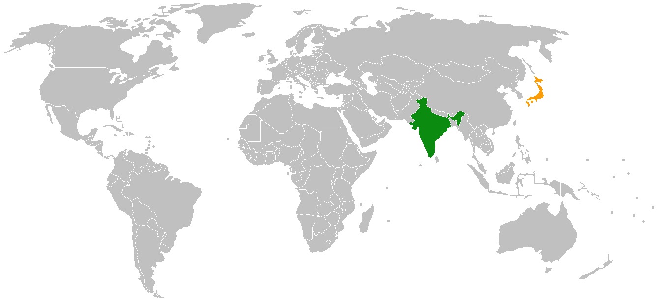 India Japan Locator