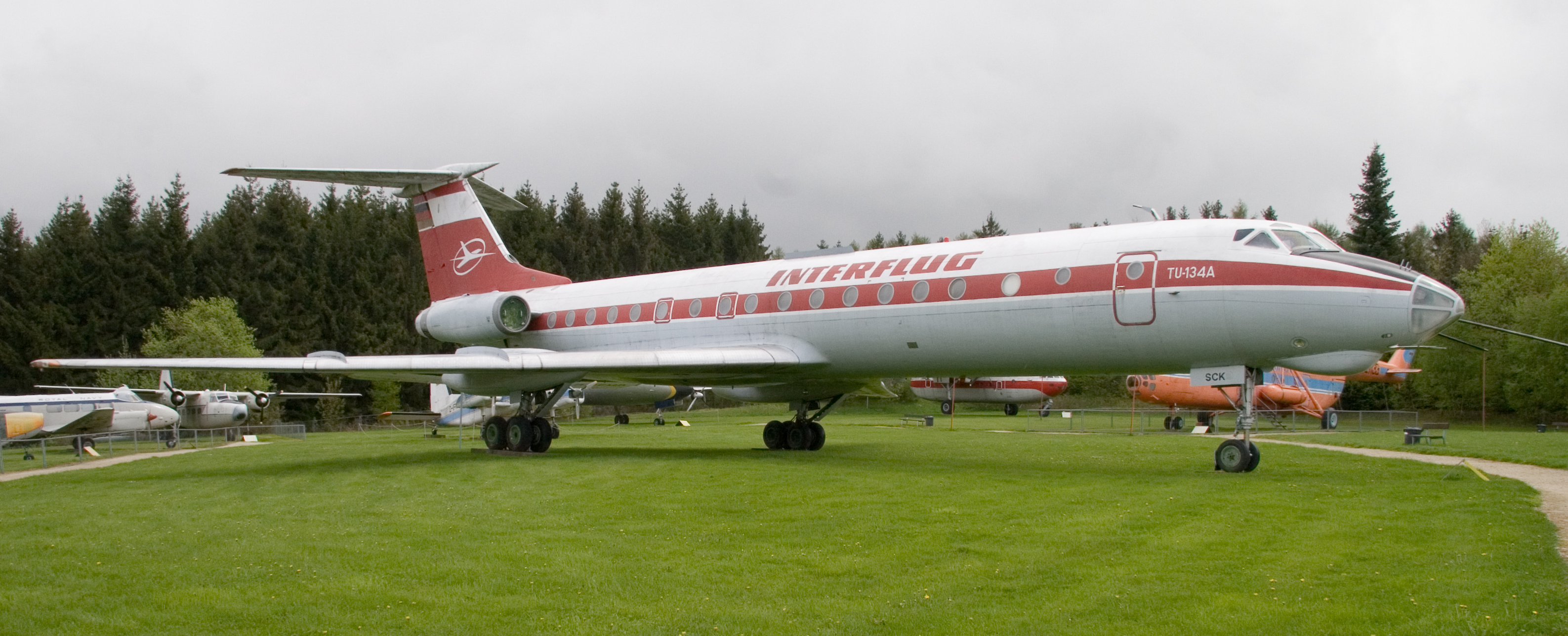 Tupolev Tu-134A DDR-SCX di Interflug