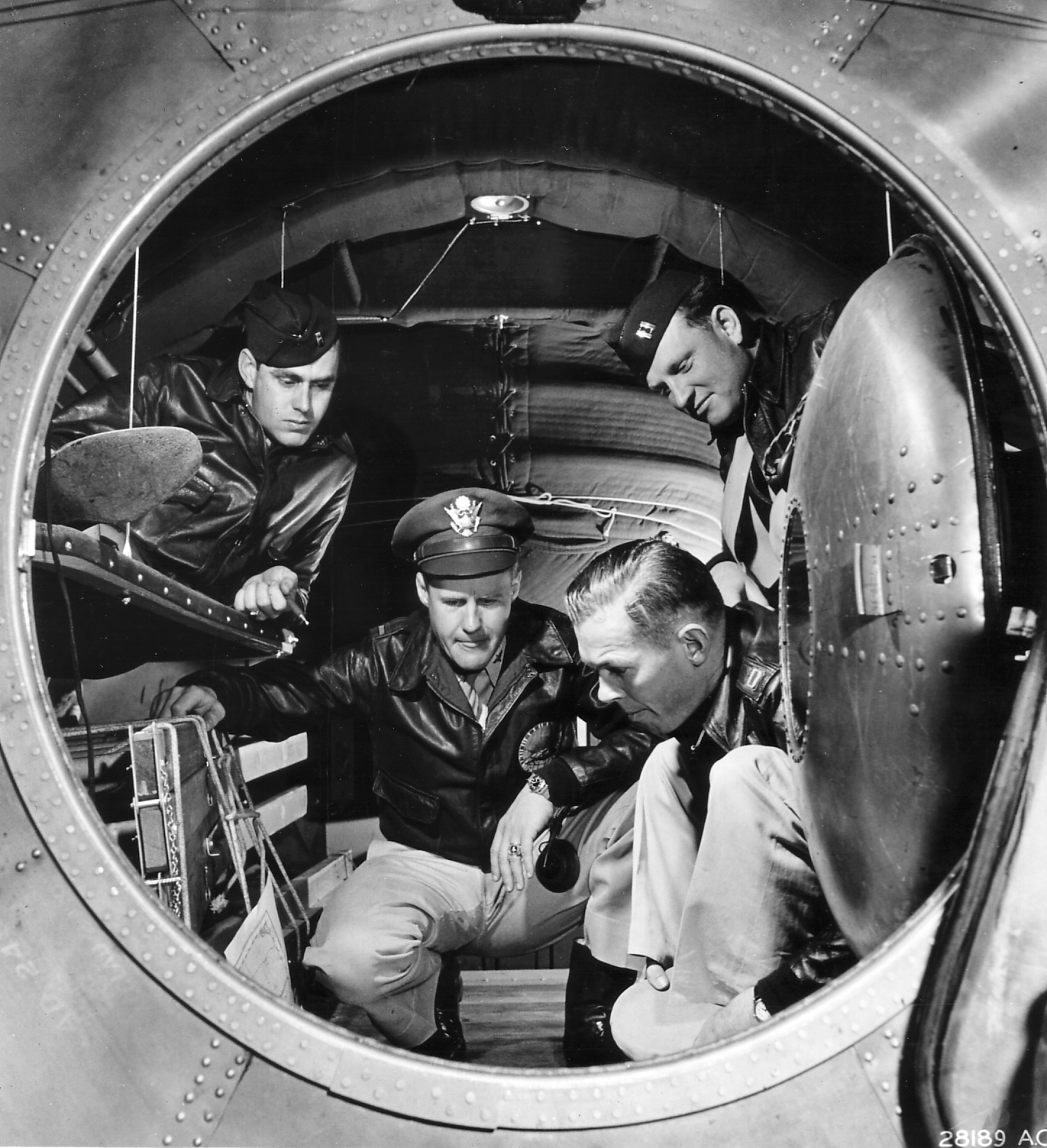 Interior de un bombardero B-29 Superfortress