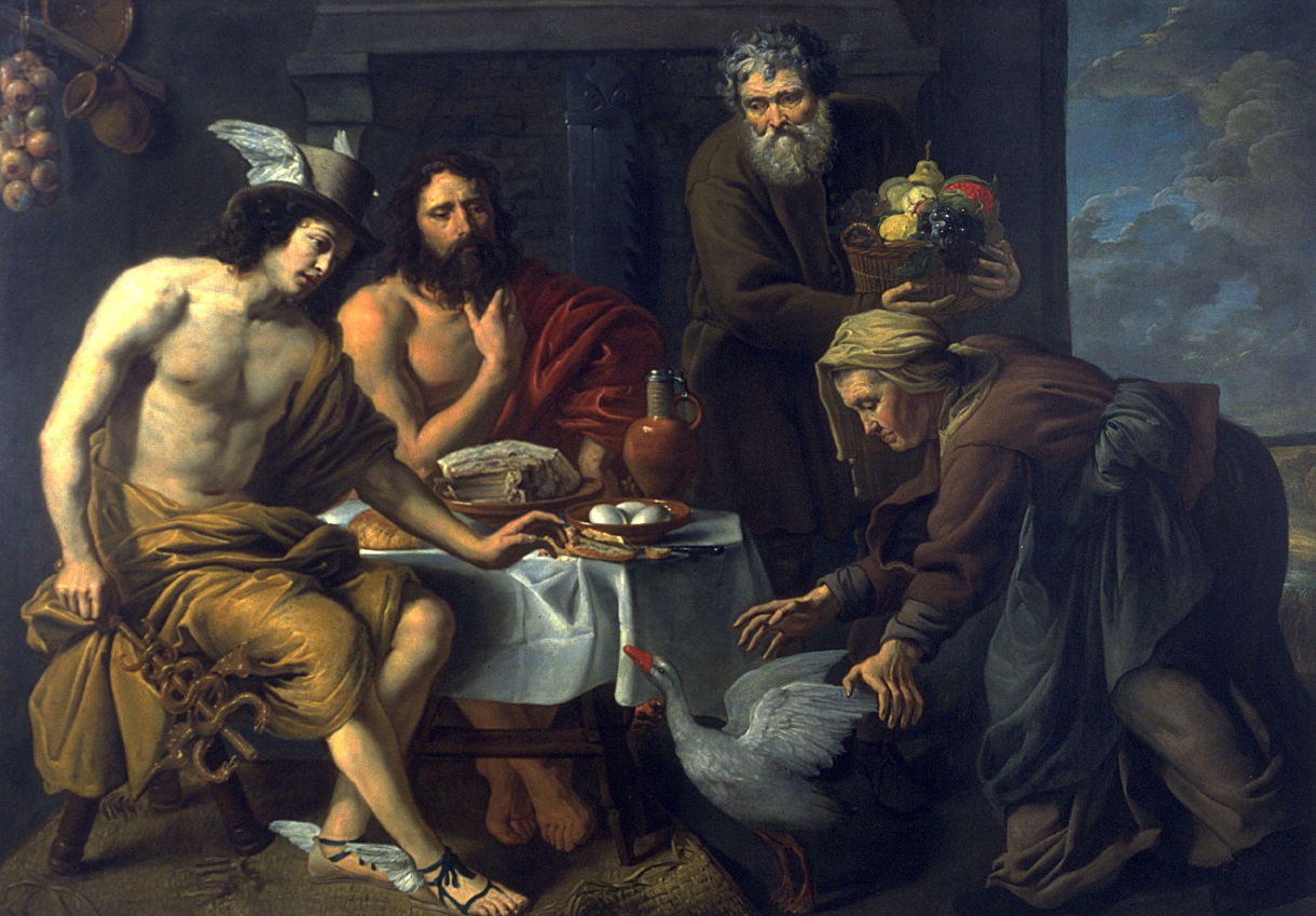 Jacob van Oost (I) - Mercurio e Giove nella casa di Filemone e Bauci