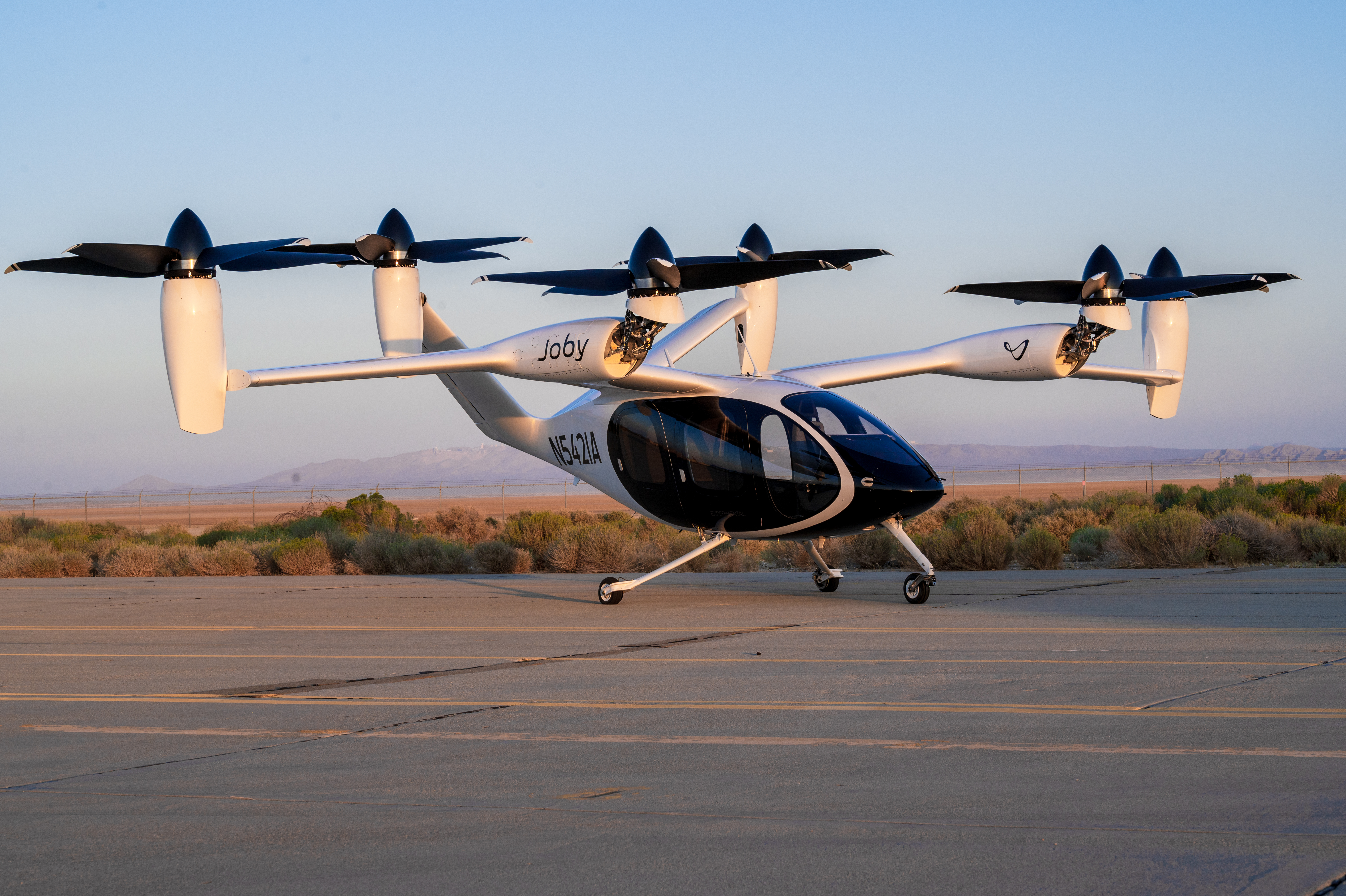 Velivolo sperimentale e VTOL Joby Aviation S4 a Edwards AFB