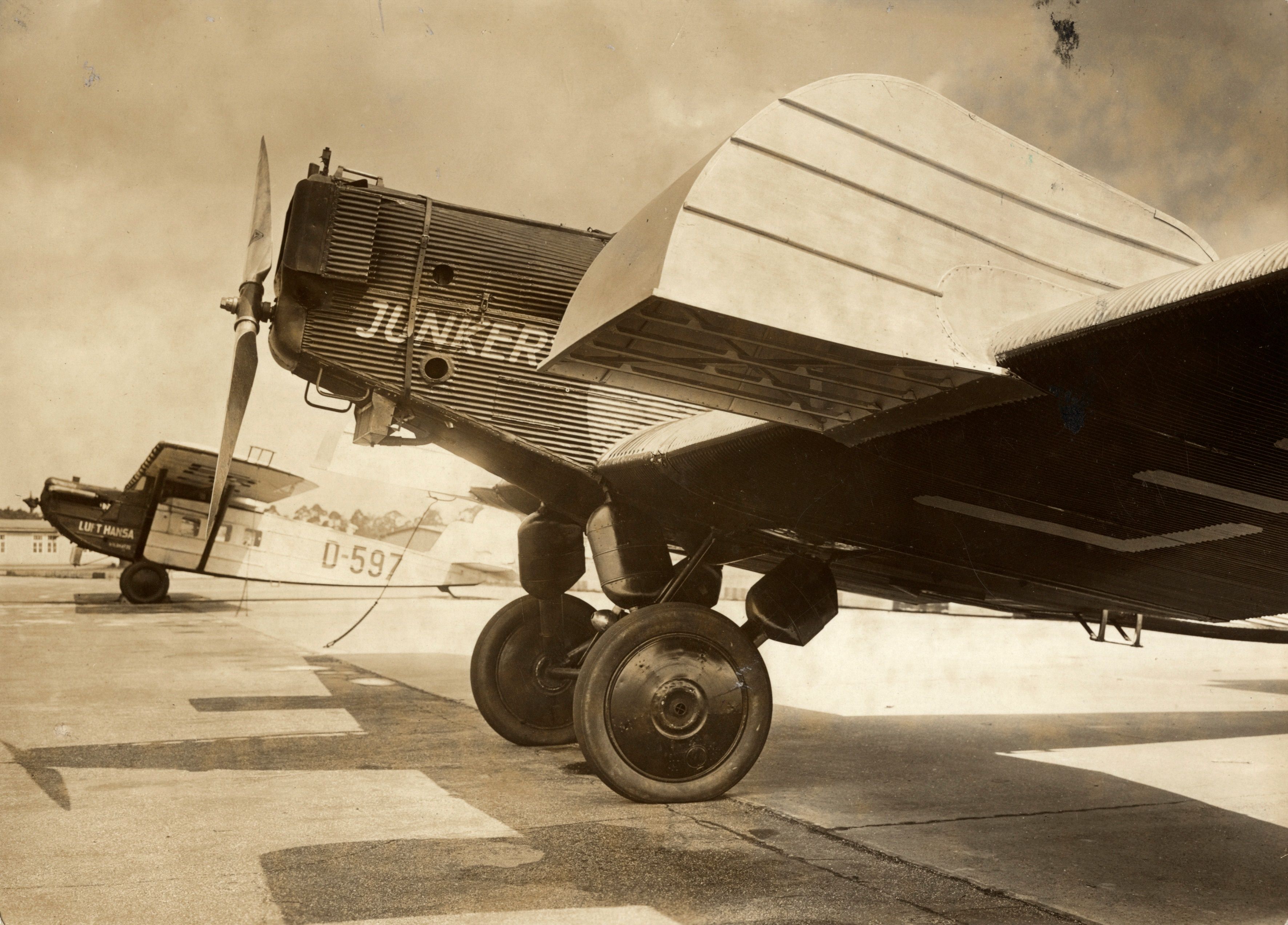 Junkers F 13 with built in loudspeaker equipment