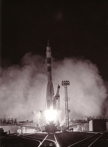 Launch of Soyuz 40 on a Soyuz-U, 14 May 1981