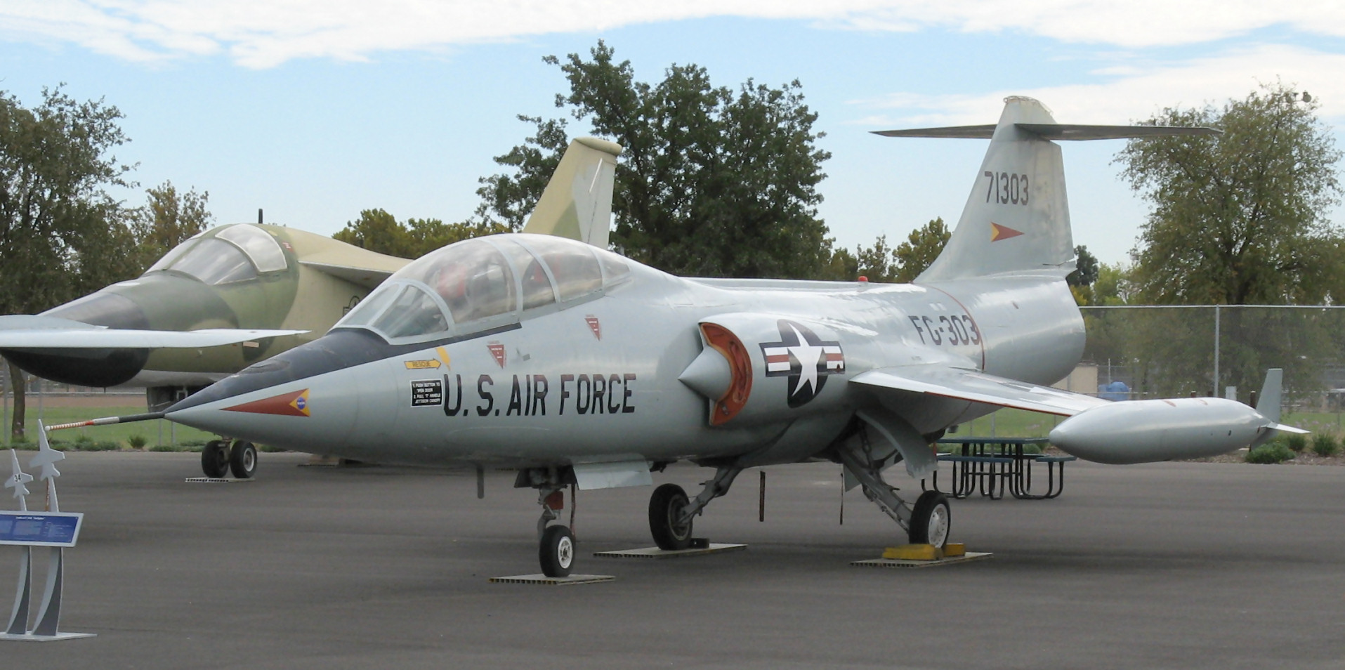 Lockheed F-104D Starfighter, Sacramento Aerospace Museum, California