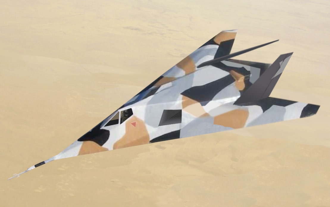 Lockheed Have Blue en vuelo (ilustración)