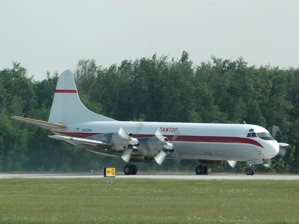 Lockheed L-188A(F) Electra, Zantop International Airlines AN