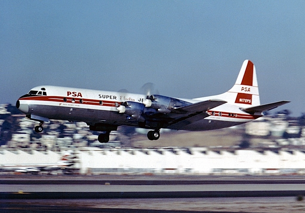 Lockheed L-188C Electra, Pacific Southwest Airlines (PSA) JP