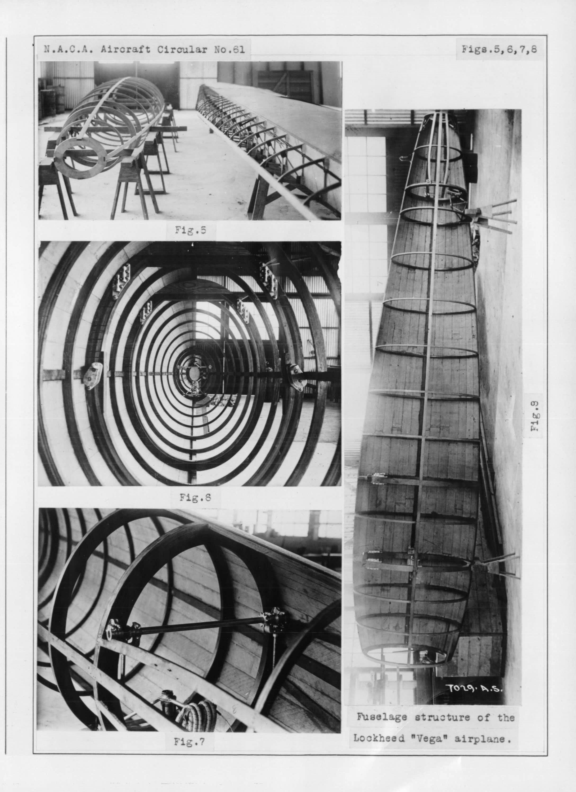 Lockheed Vega fuselage structure photo NACA Aircraft Circular No.61