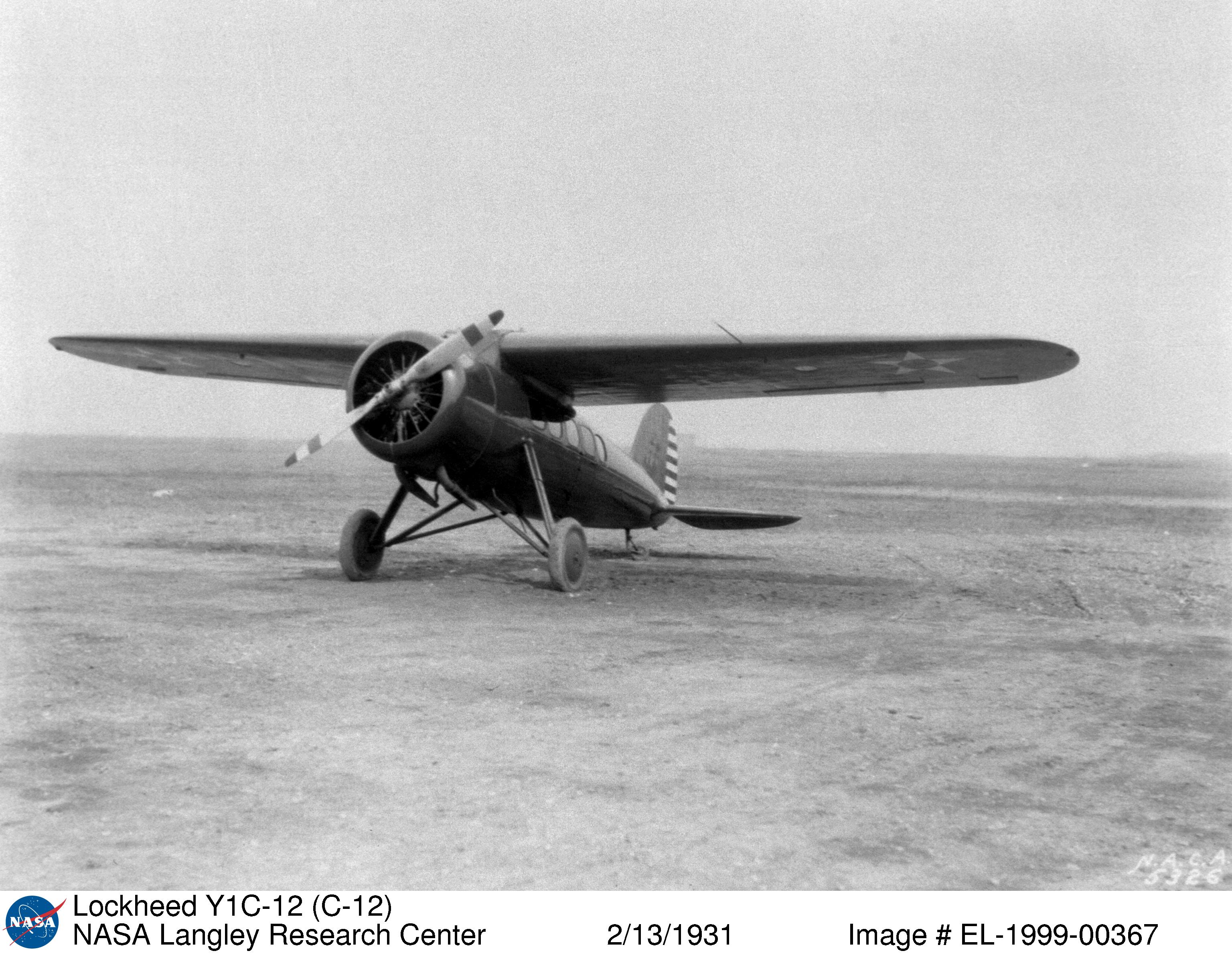 Lockheed Y1C-12 (DL-1), February 1931