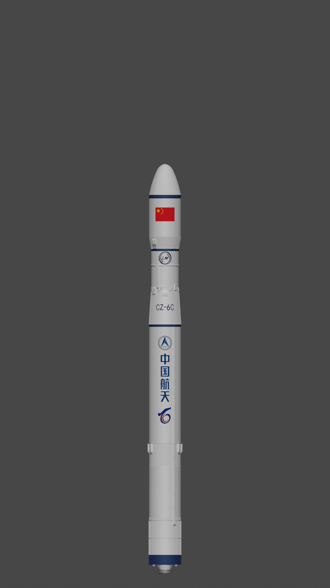 Cohete Long March 6C (CZ-6C), renderizado