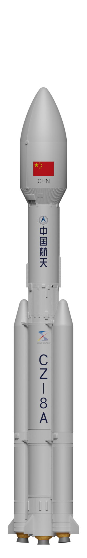 Long March 8A launch vehicle rendering