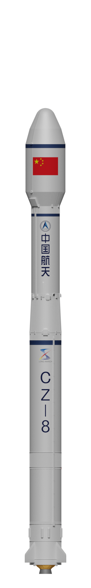 Long March 8 Y2 rendering without side boosters