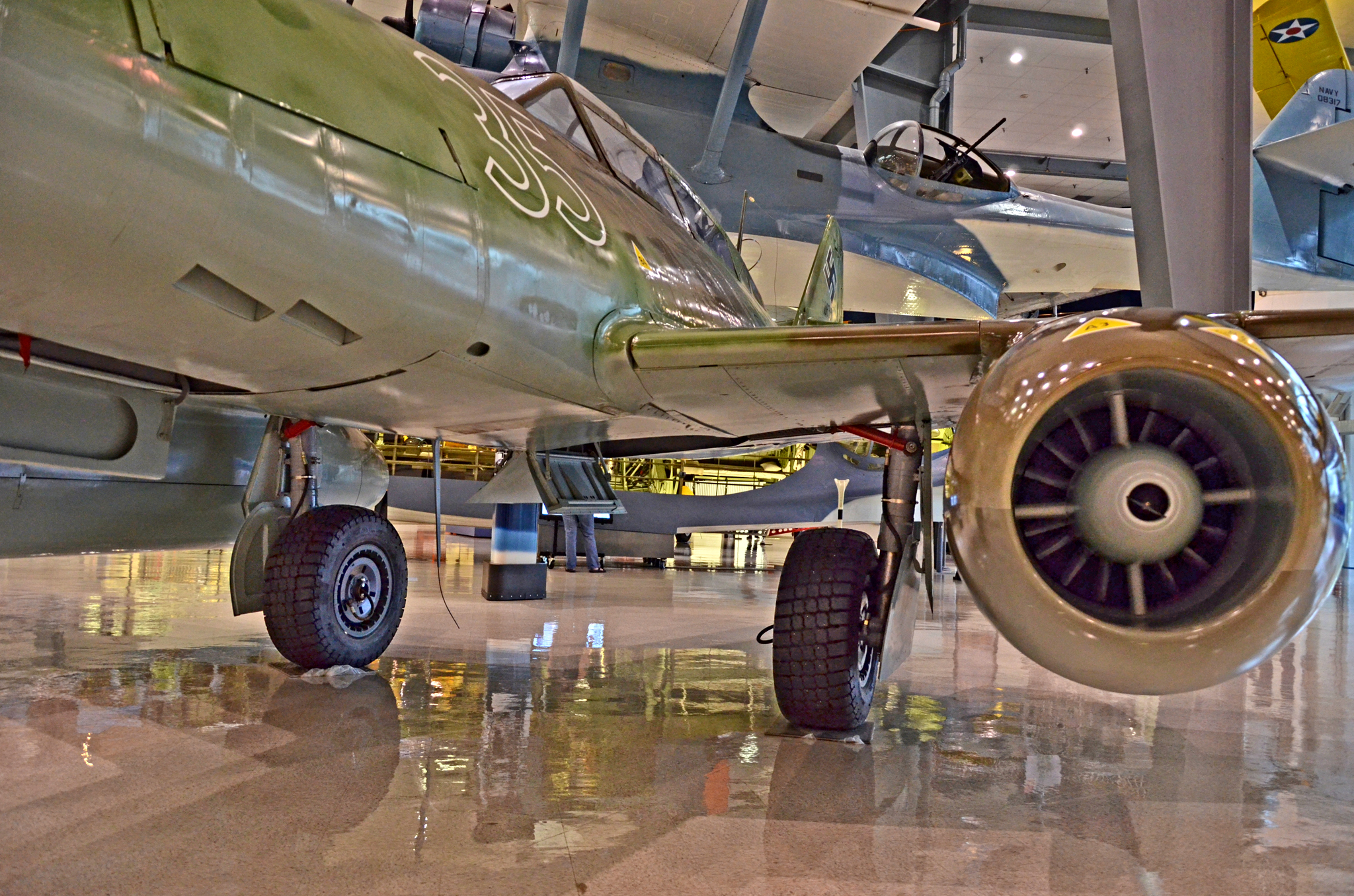 Me 262 B-1a W.Nr. 110639 al National Naval Aviation Museum (vista 1)