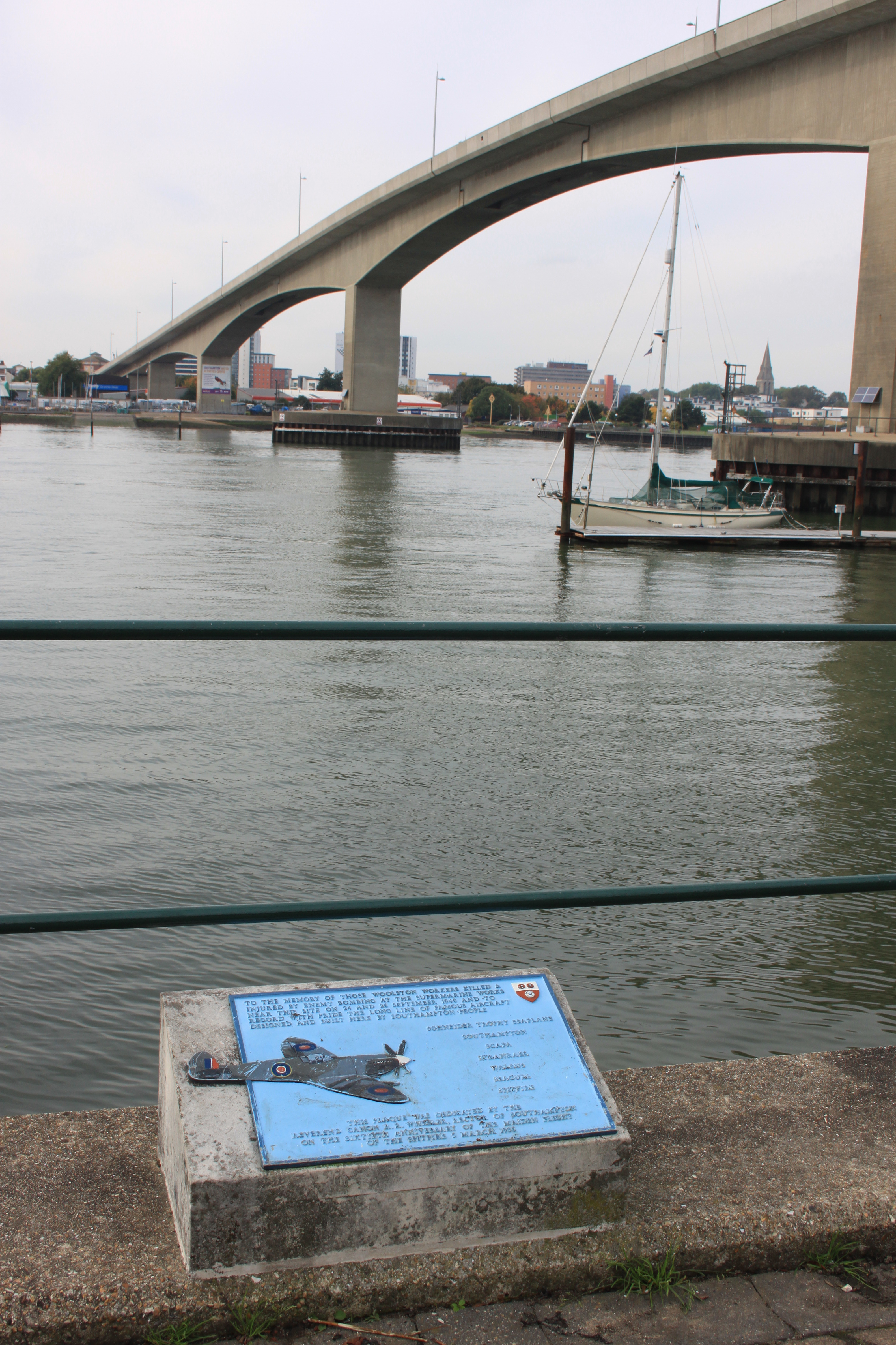 Memorial to the Supermarine workers at Woolston