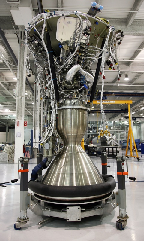 Merlin 1C Vacuum engine at Hawthorne factory (2008)