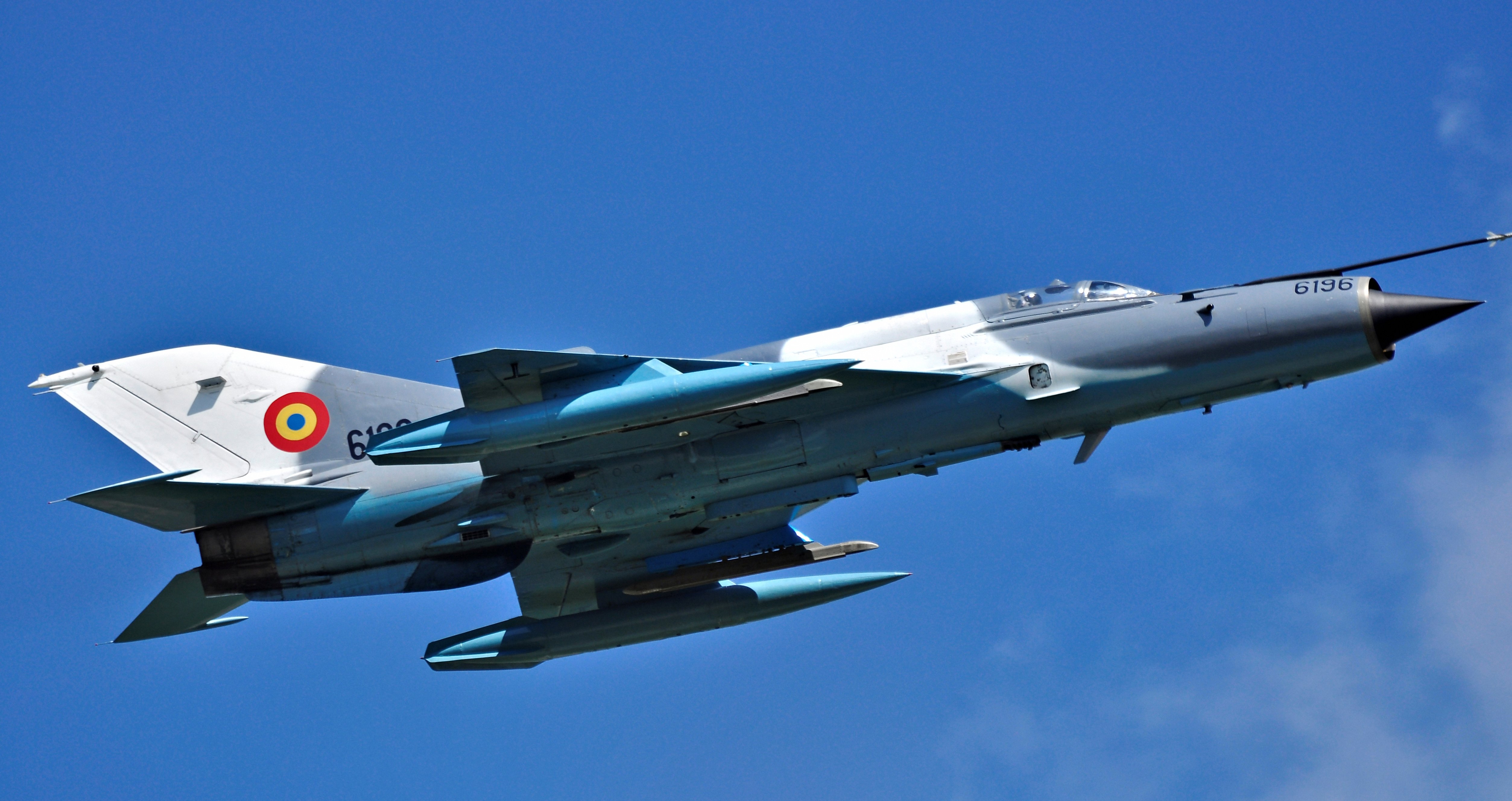 Romanian MiG-21 LanceR C in flight