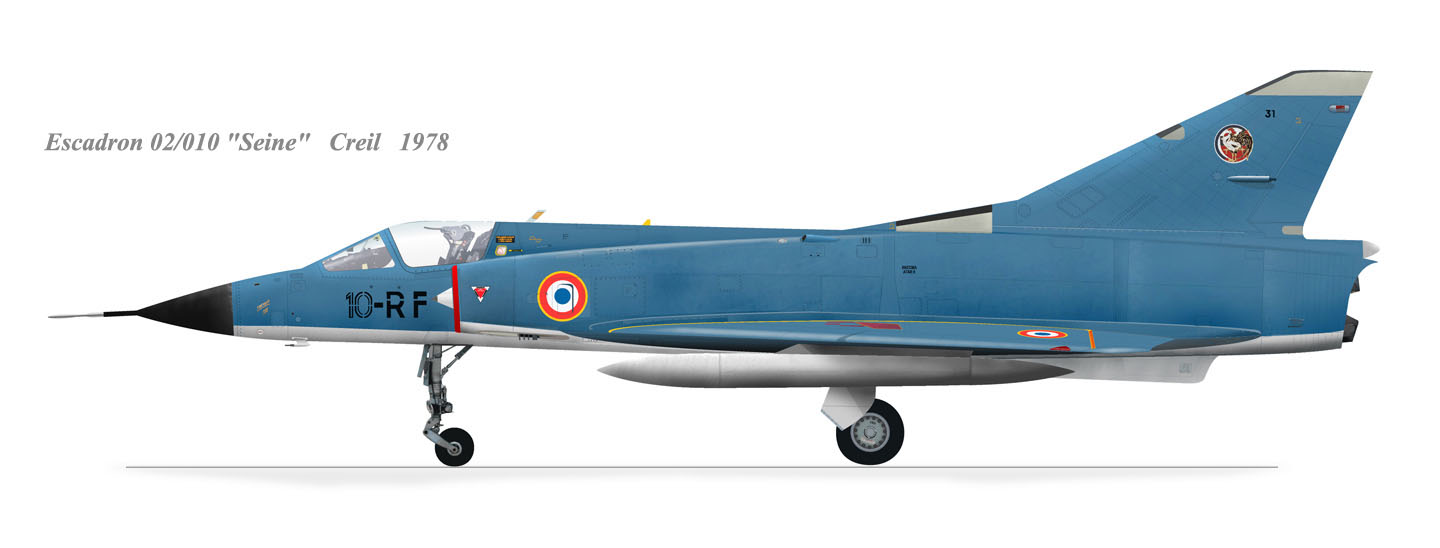 Mirage IIIC 31, codice 10 RF (EC 2/10 Seine)